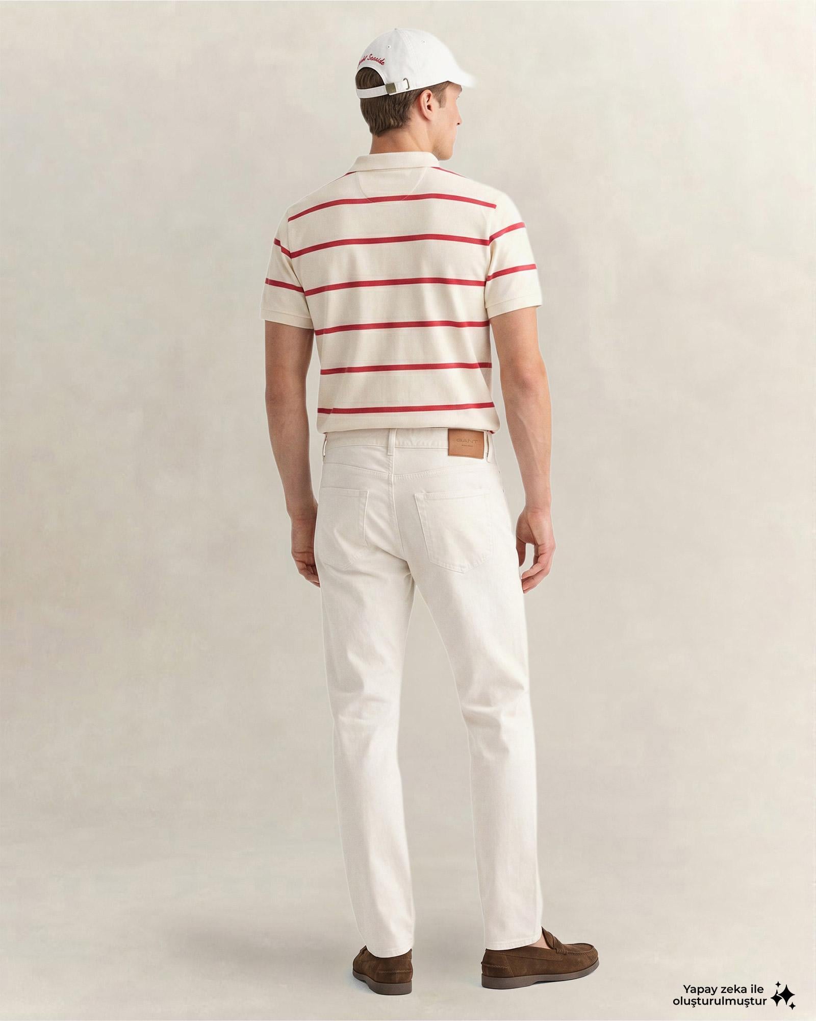GANT Erkek Bej Slim Fit Jean