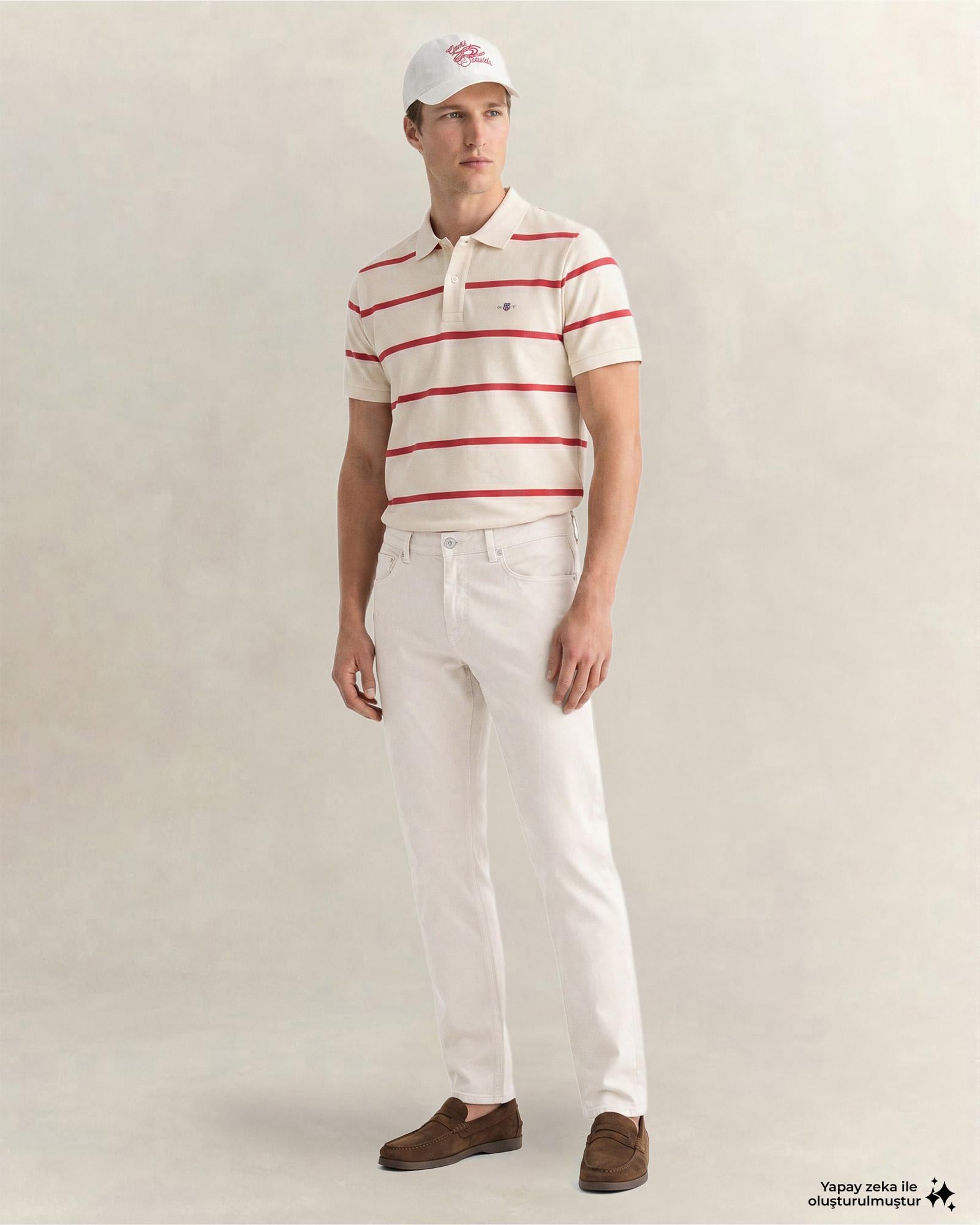 GANT Erkek Bej Slim Fit Jean