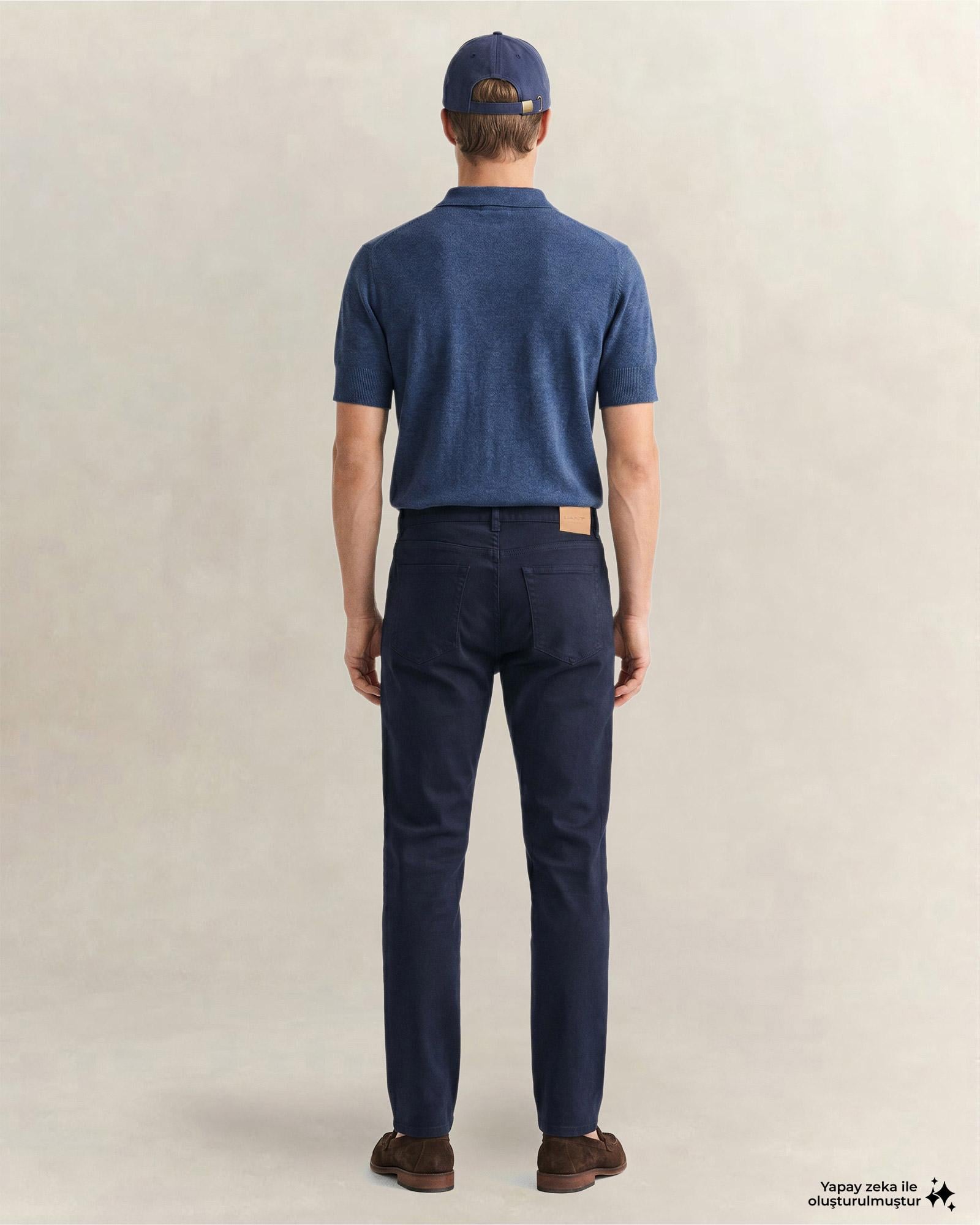 GANT Erkek Lacivert Slim Fit Jean
