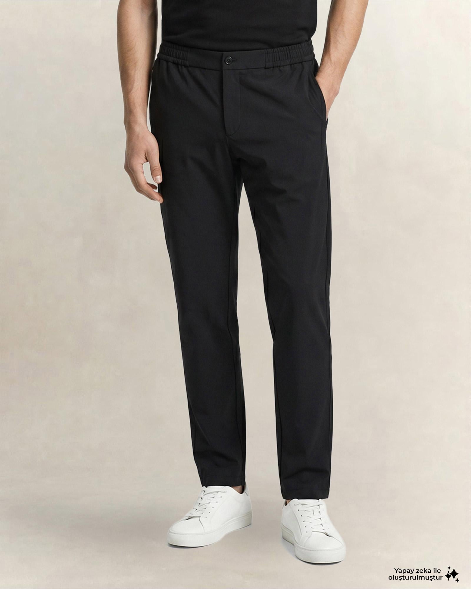 GANT Erkek Siyah Regular Fit Smart Jogger Pantolon