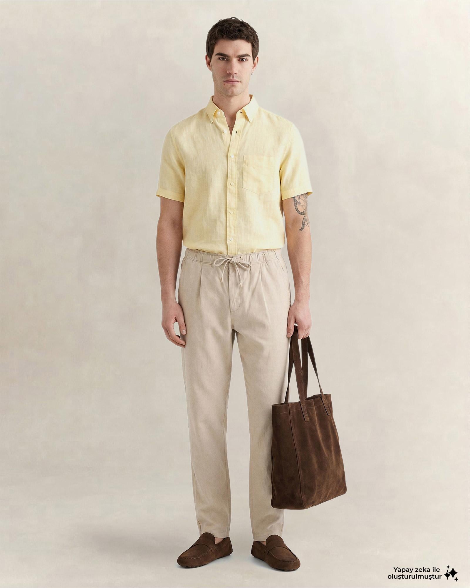 GANT Erkek Bej Regular Fit Jogger Pantolon