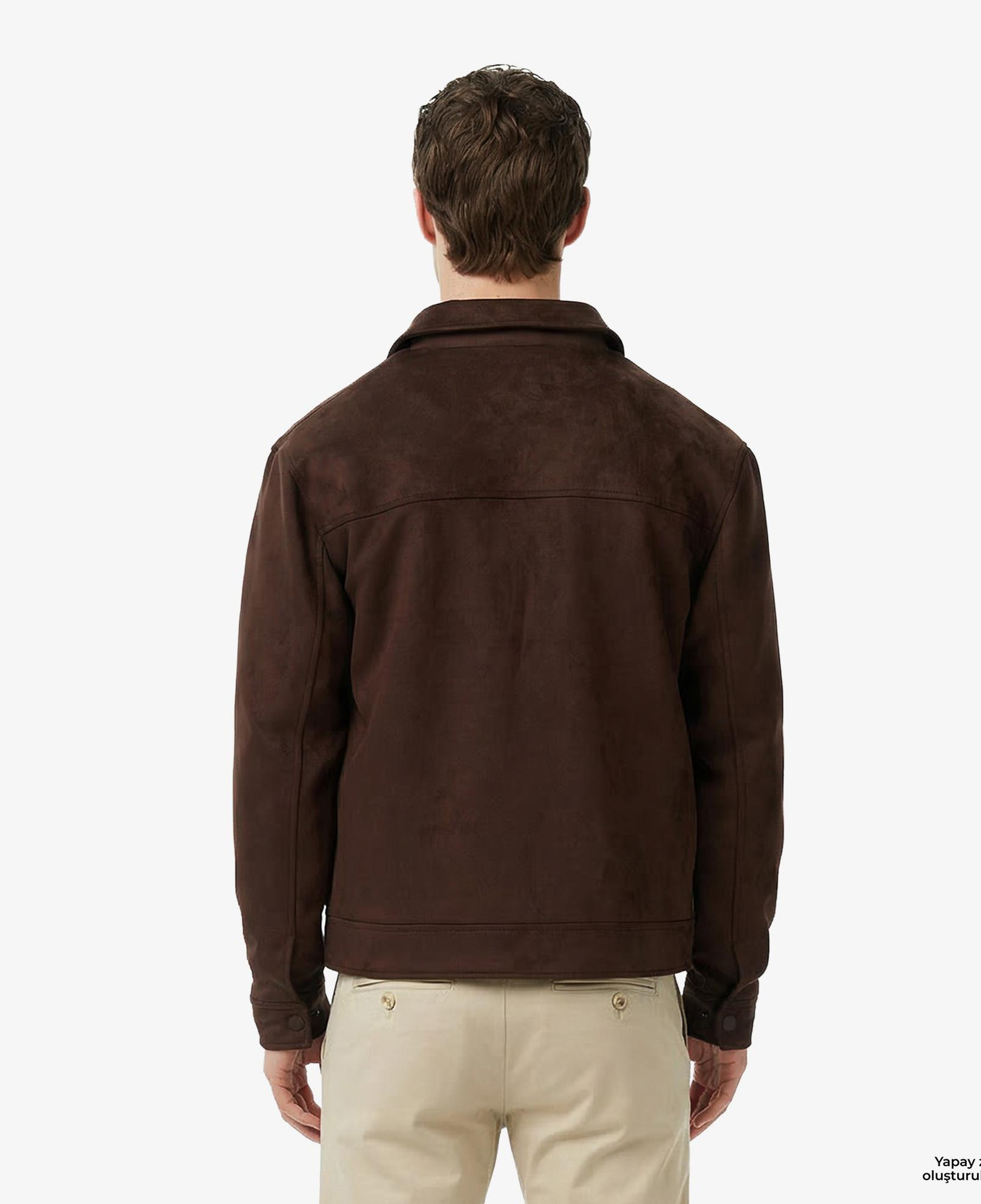 Nautica Erkek Kahverengi Regular Fit Süet Ceket