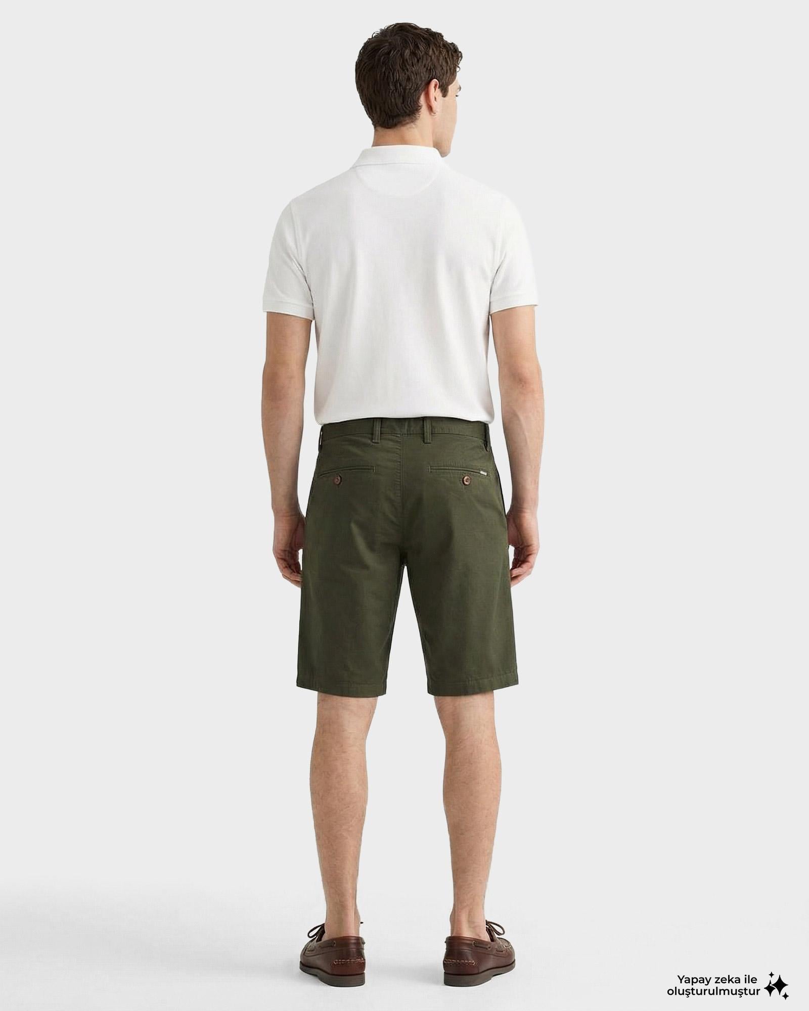 GANT Erkek Yeşil Relaxed Fit Chino Şort