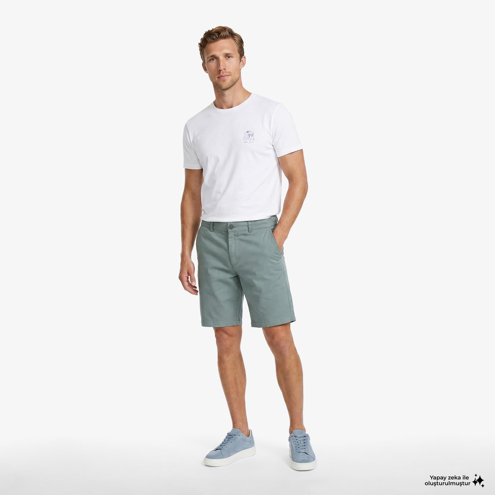 Nautica Erkek Yeşil Regular Fit Şort