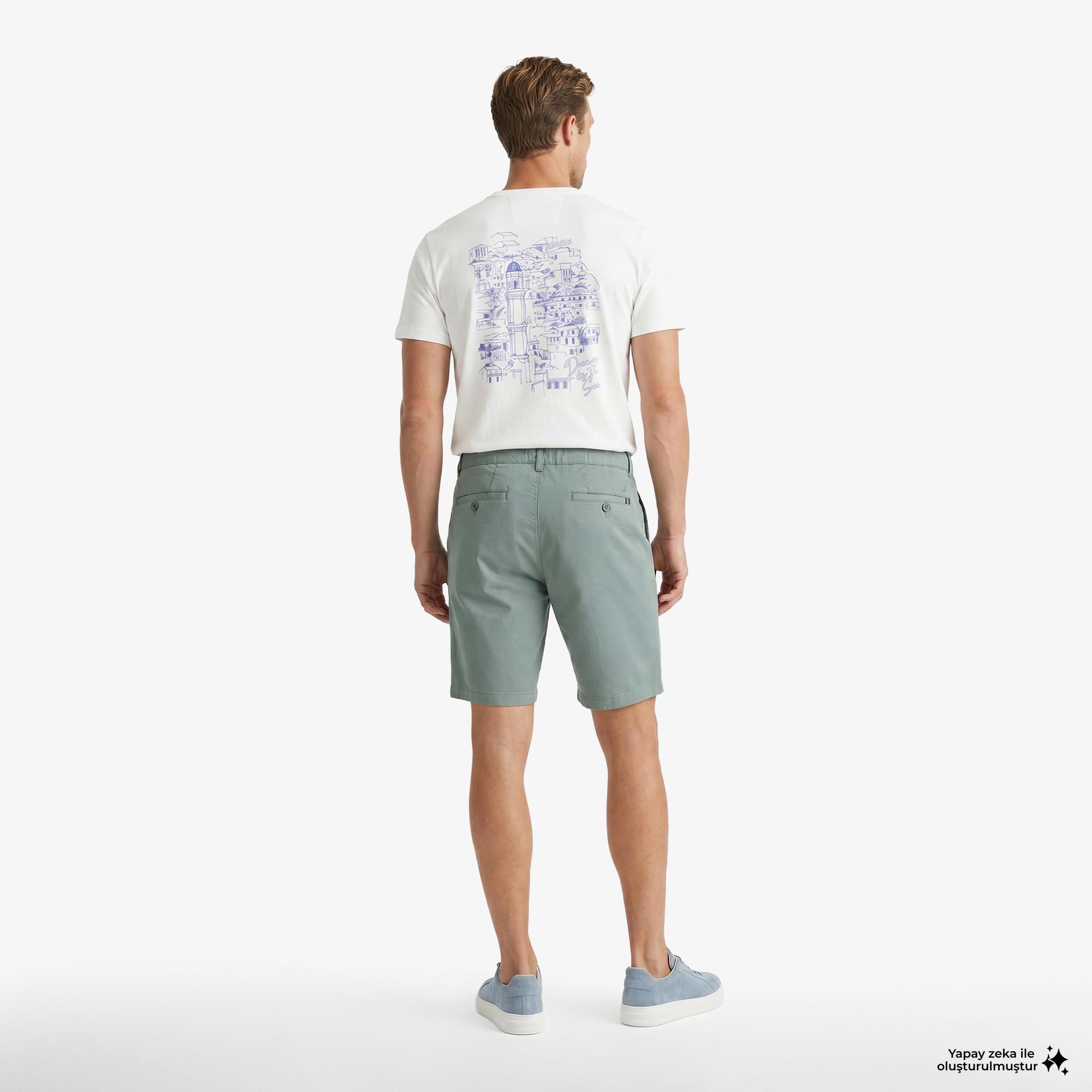 Nautica Erkek Yeşil Regular Fit Şort