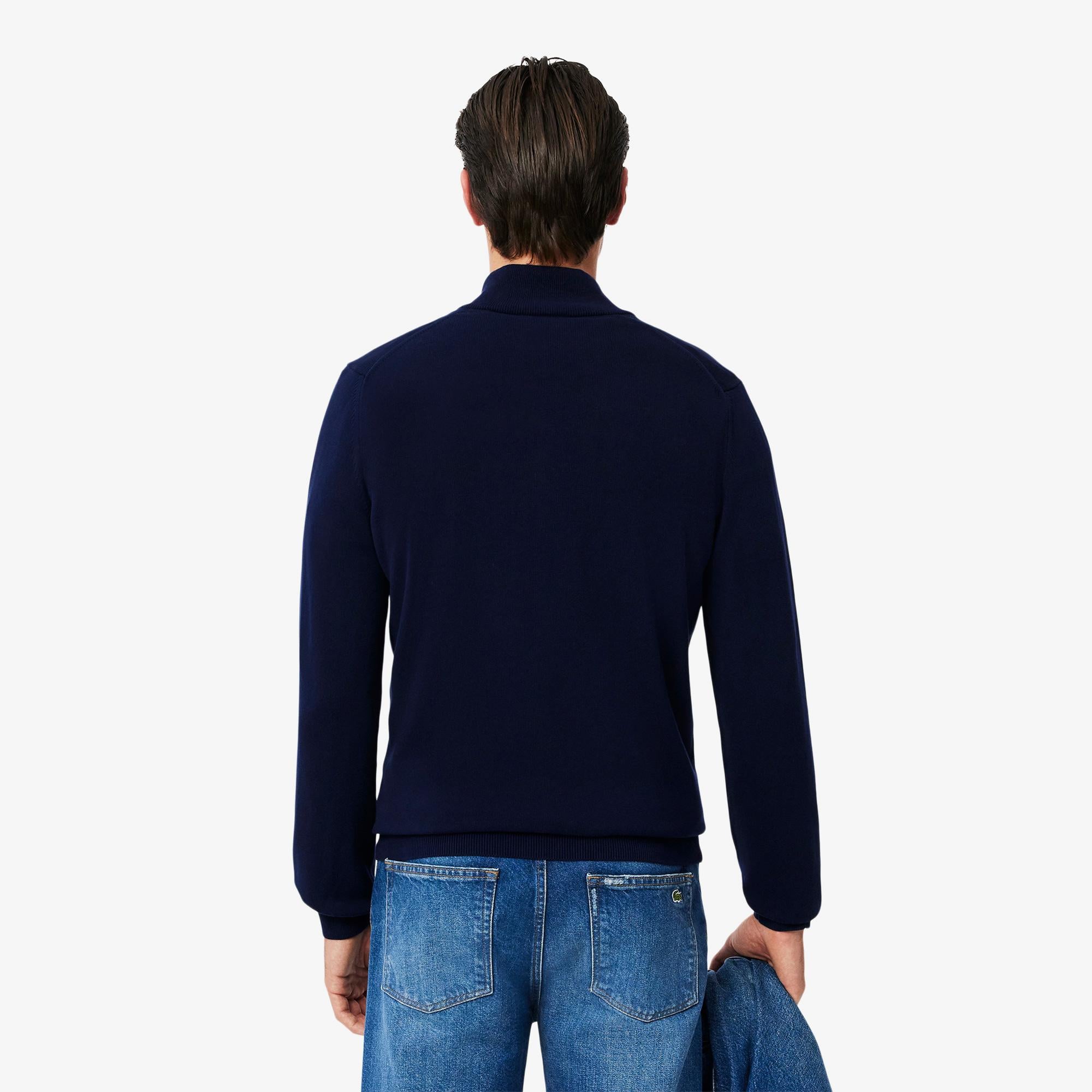 Lacoste Erkek Regular Fit Fermuarlı Lacivert Hırka