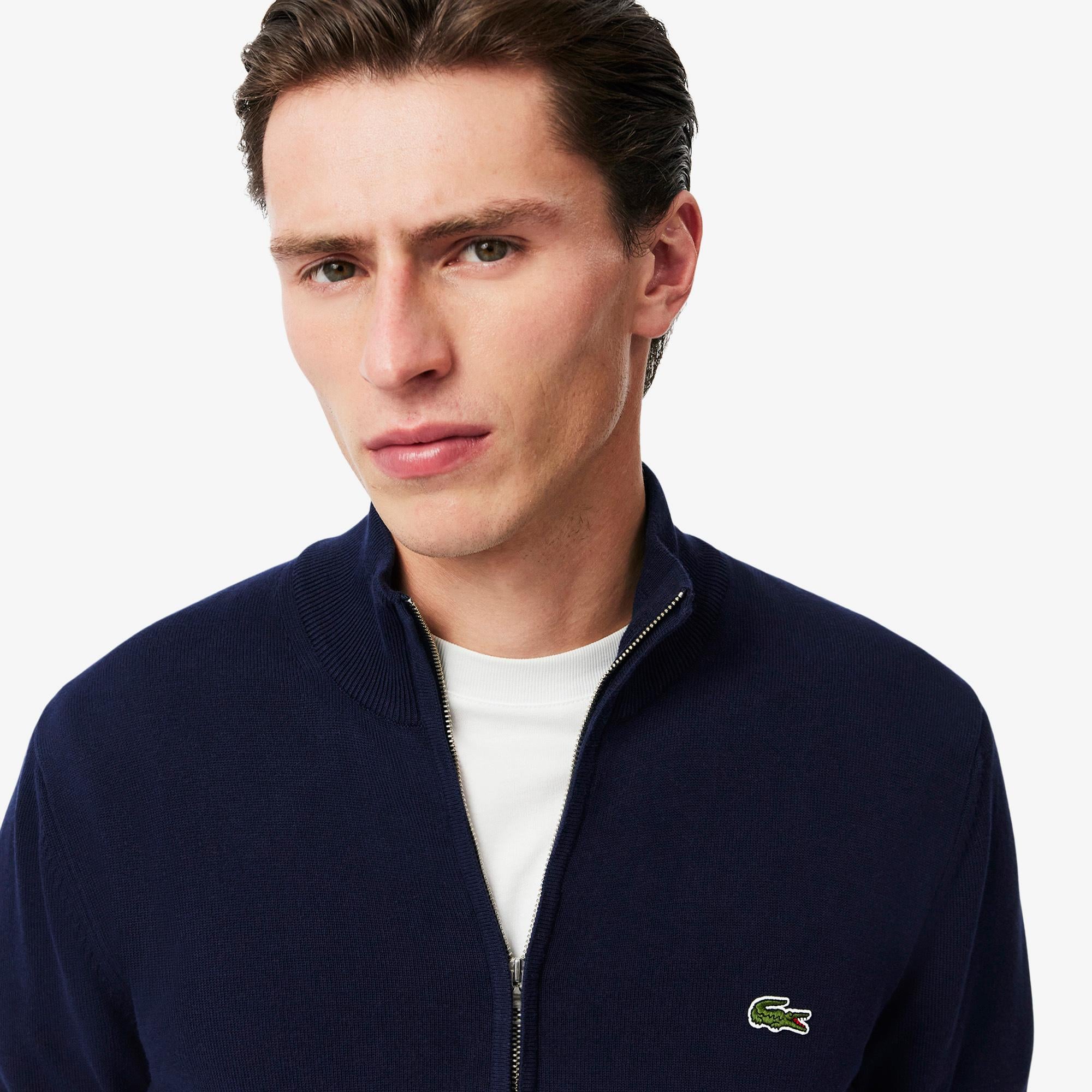 Lacoste Erkek Regular Fit Fermuarlı Lacivert Hırka