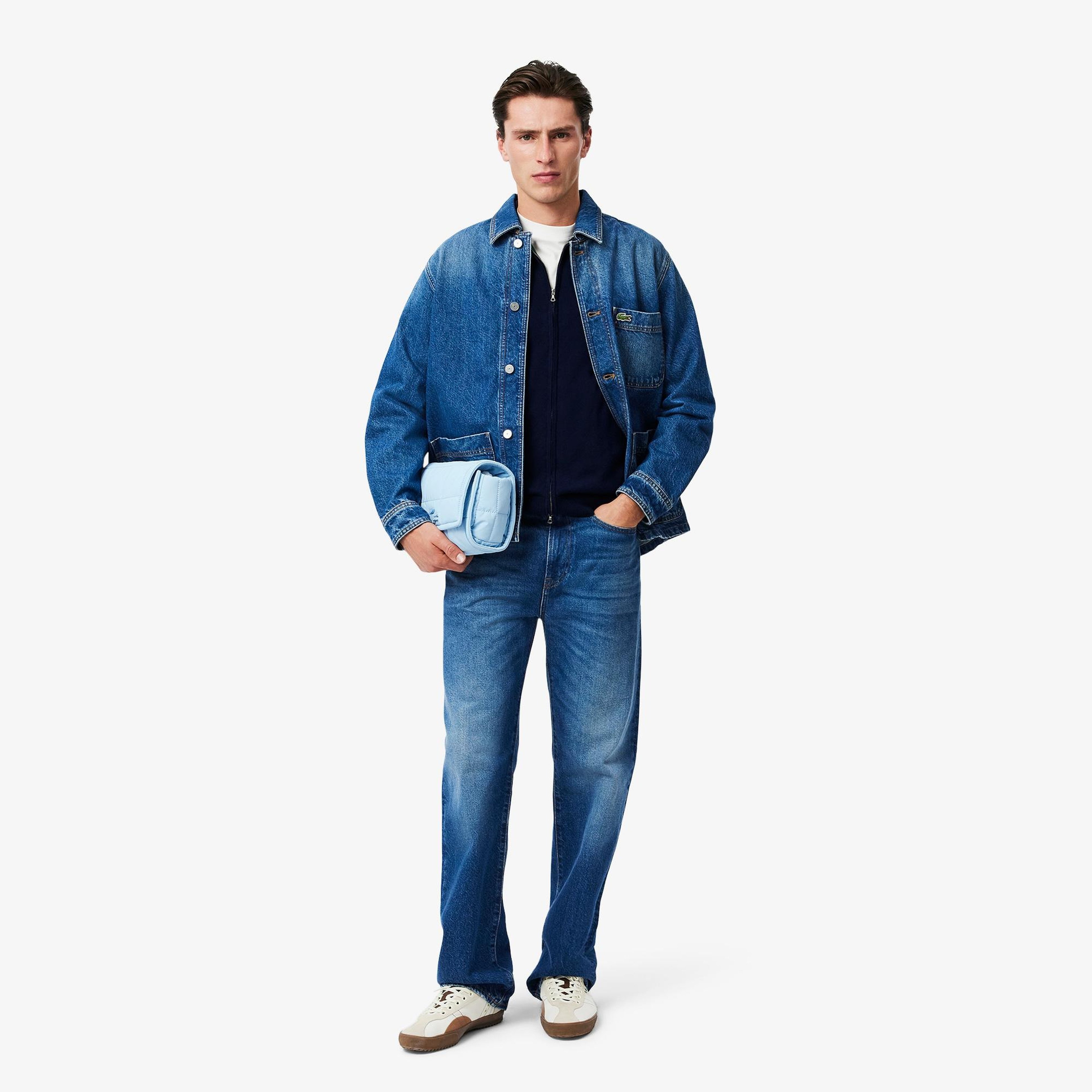 Lacoste Erkek Regular Fit Fermuarlı Lacivert Hırka