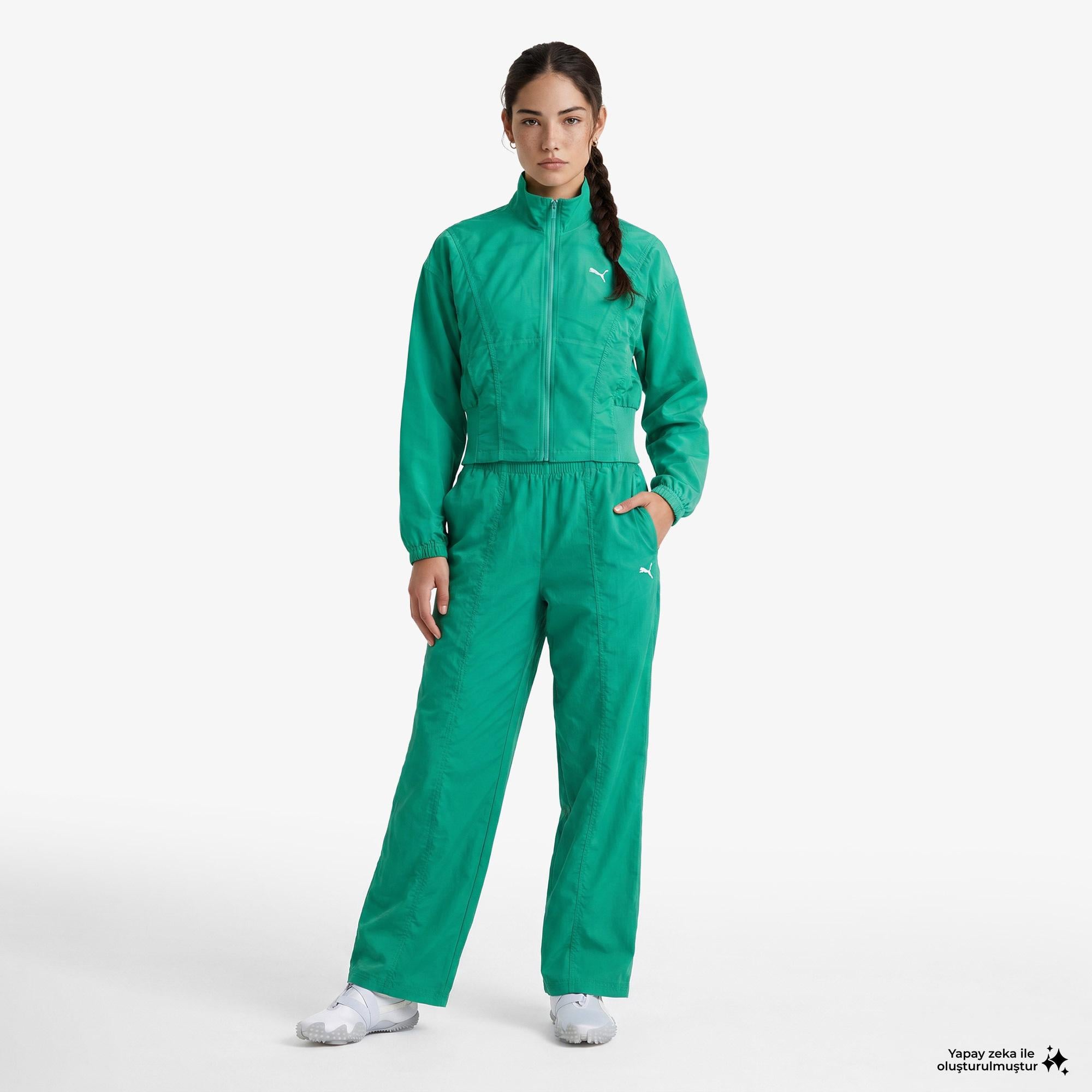Puma Dare To Oversized Kadın Yeşil Ceket