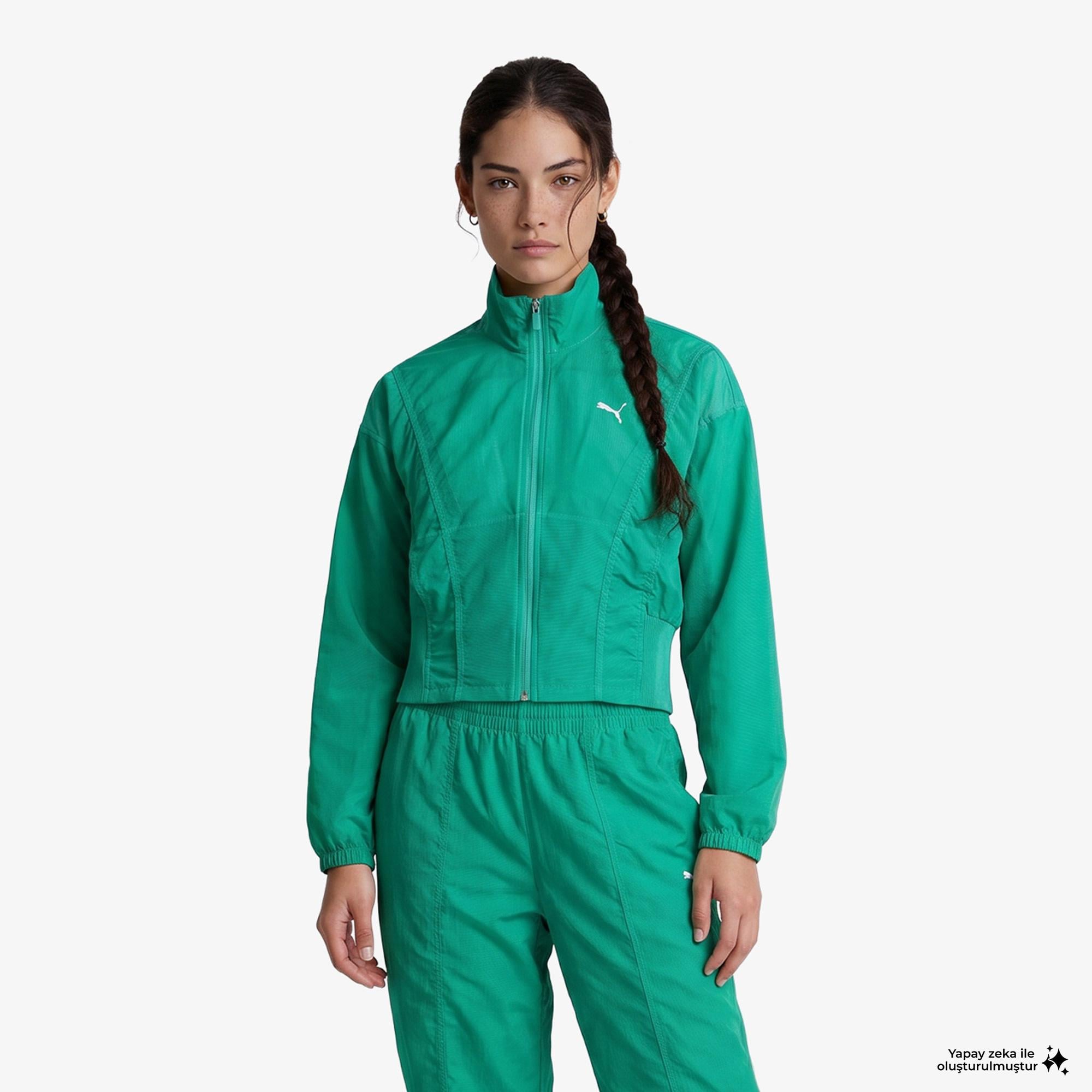 Puma Dare To Oversized Kadın Yeşil Ceket