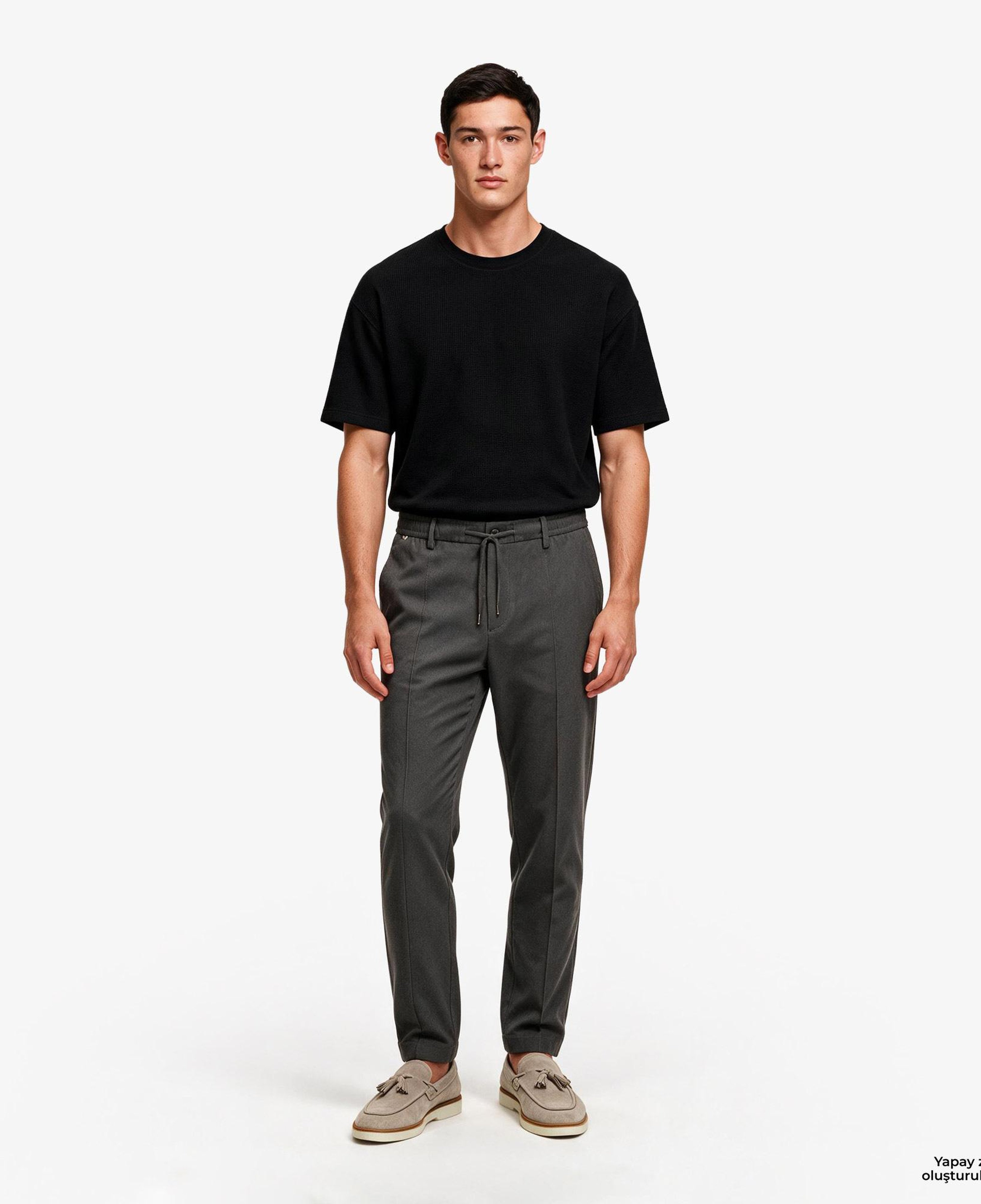 Hugo Boss Cotton Terry Erkek Siyah T-Shirt