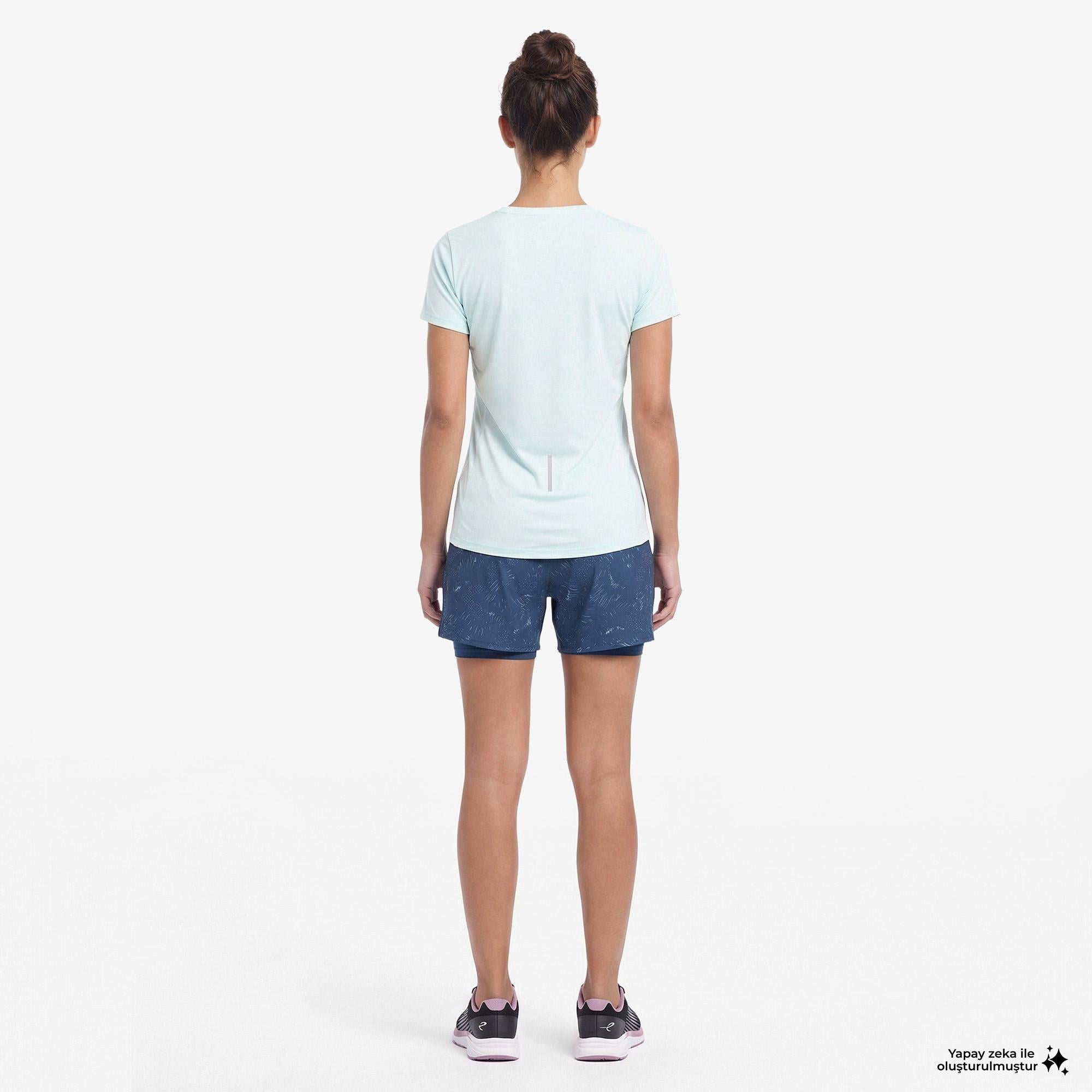 Energetics Maiva Iv Ss Kadın Mavi Koşu T-Shirt
