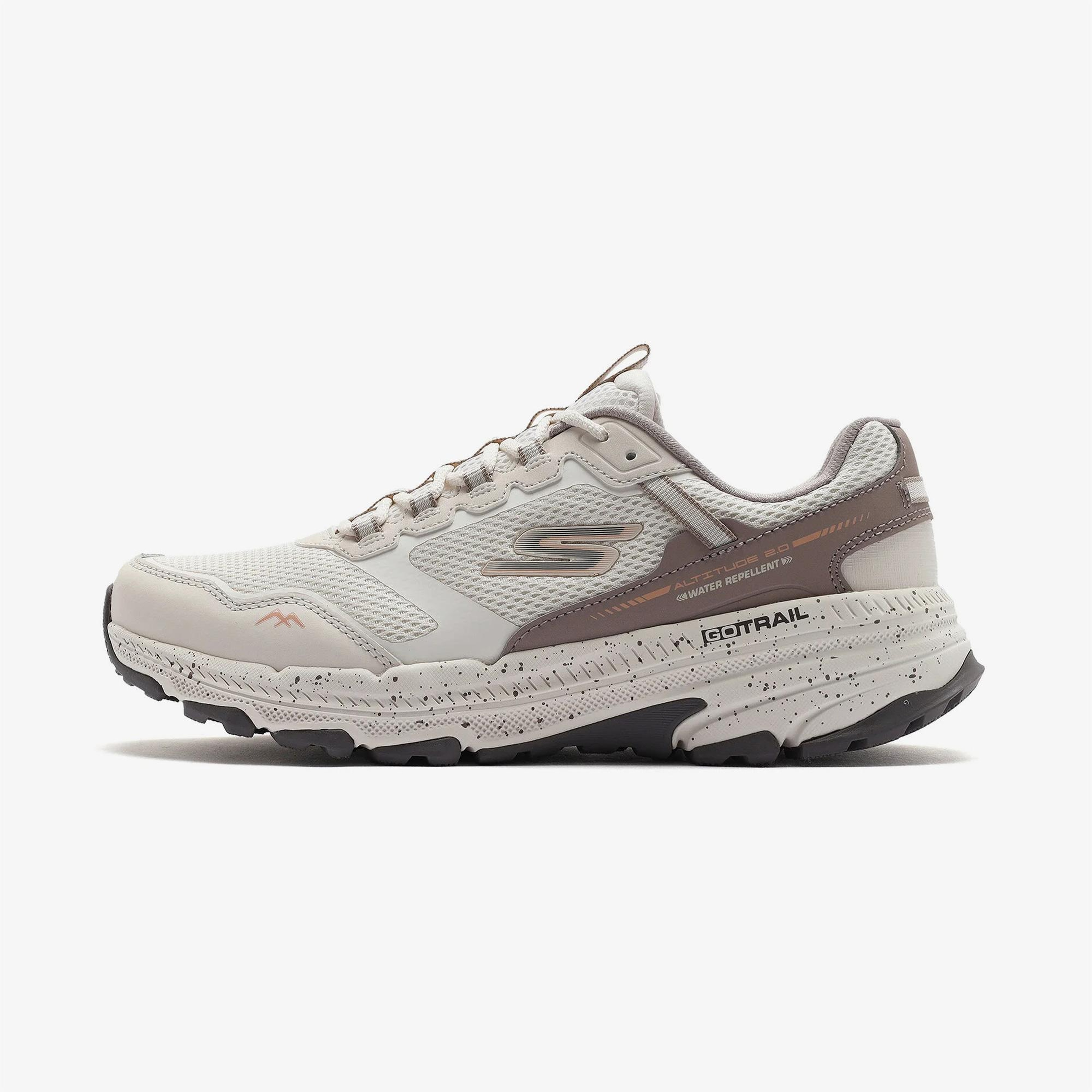 Skechers Go Run Trail Altitude 2.0 Ravine Kadın Bej Koşu Ayakkabısı