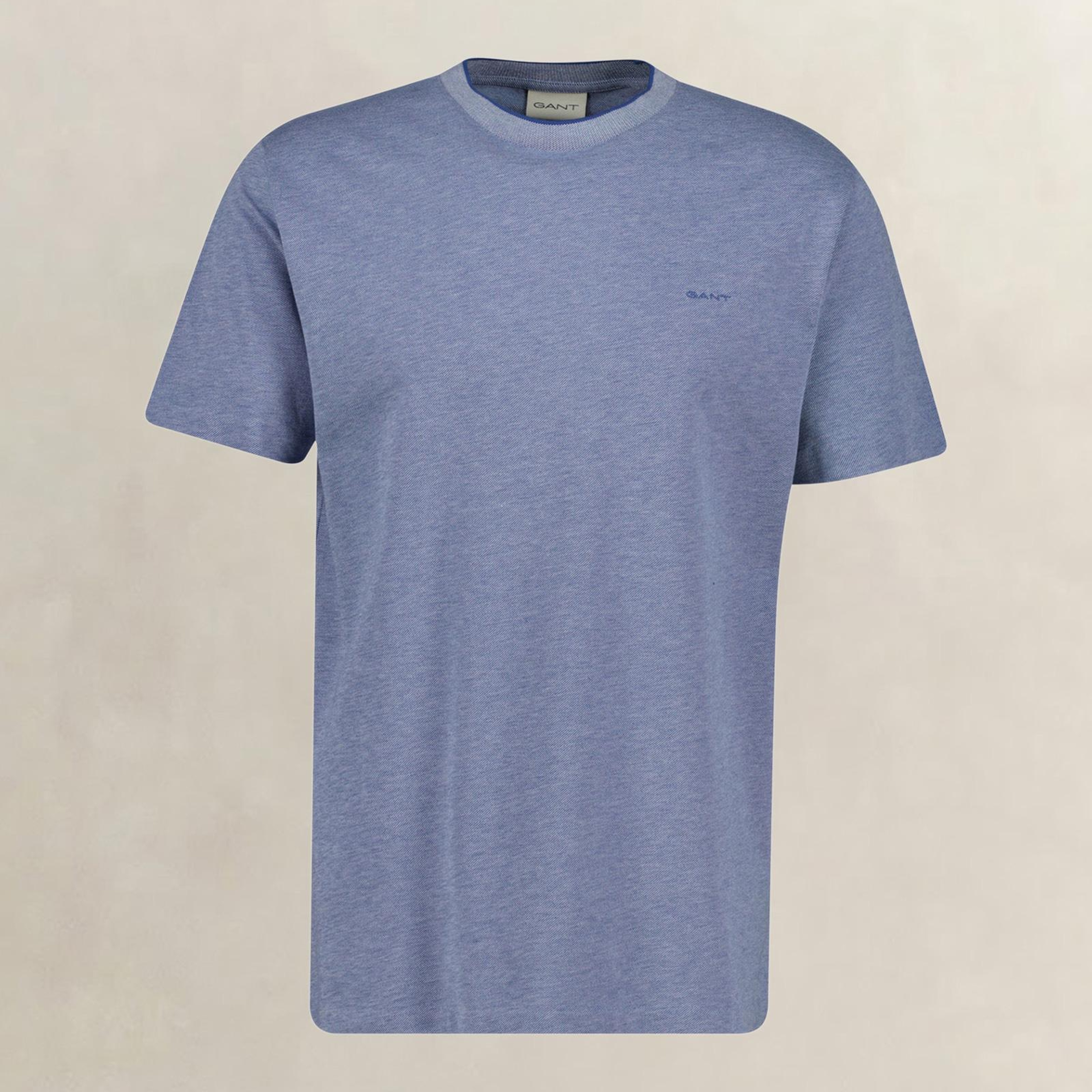GANT Erkek Mavi Bisiklet Yaka Regular Fit T-Shirt