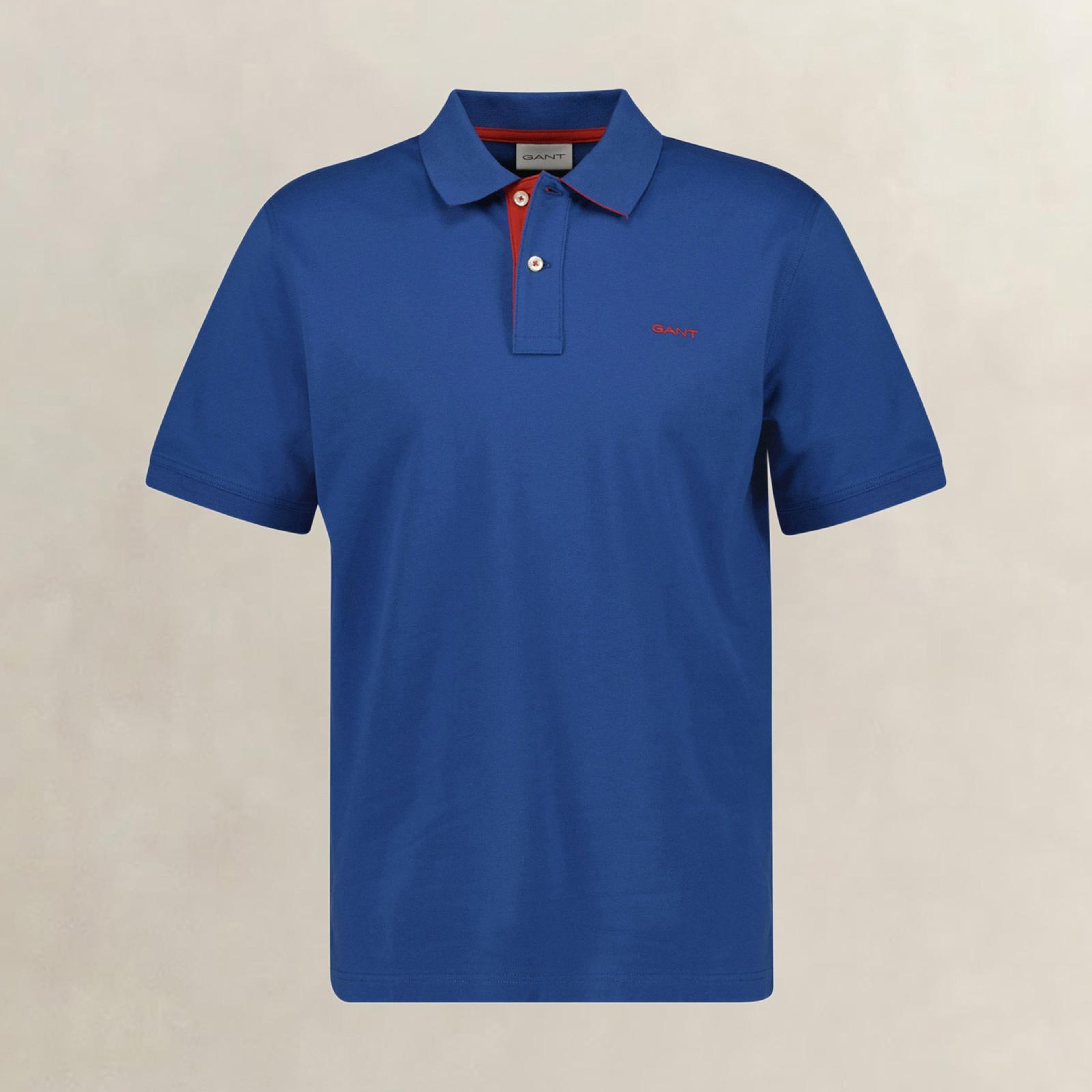GANT Erkek Mavi Regular Fit Polo Yaka T-Shirt
