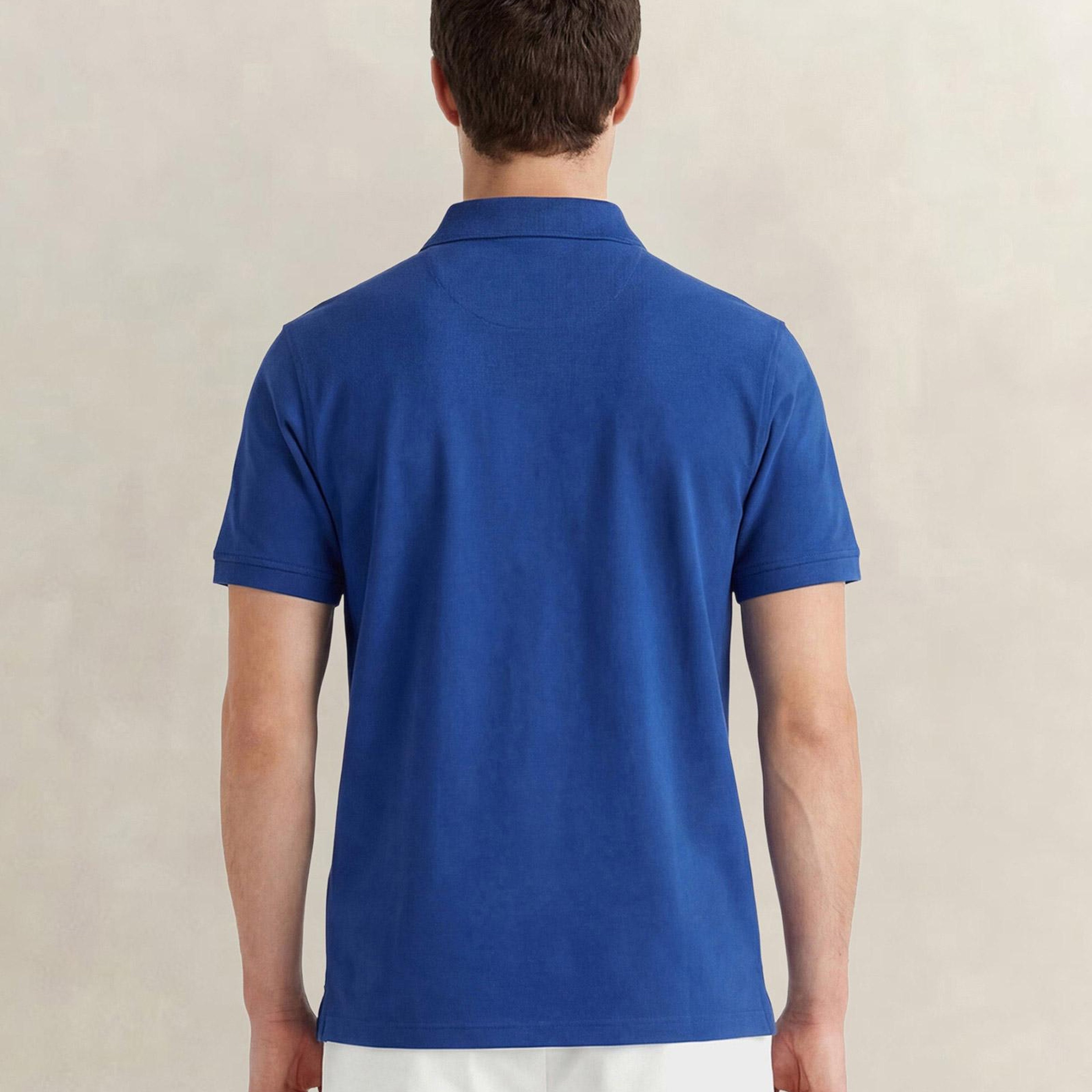 GANT Erkek Mavi Regular Fit Polo Yaka T-Shirt