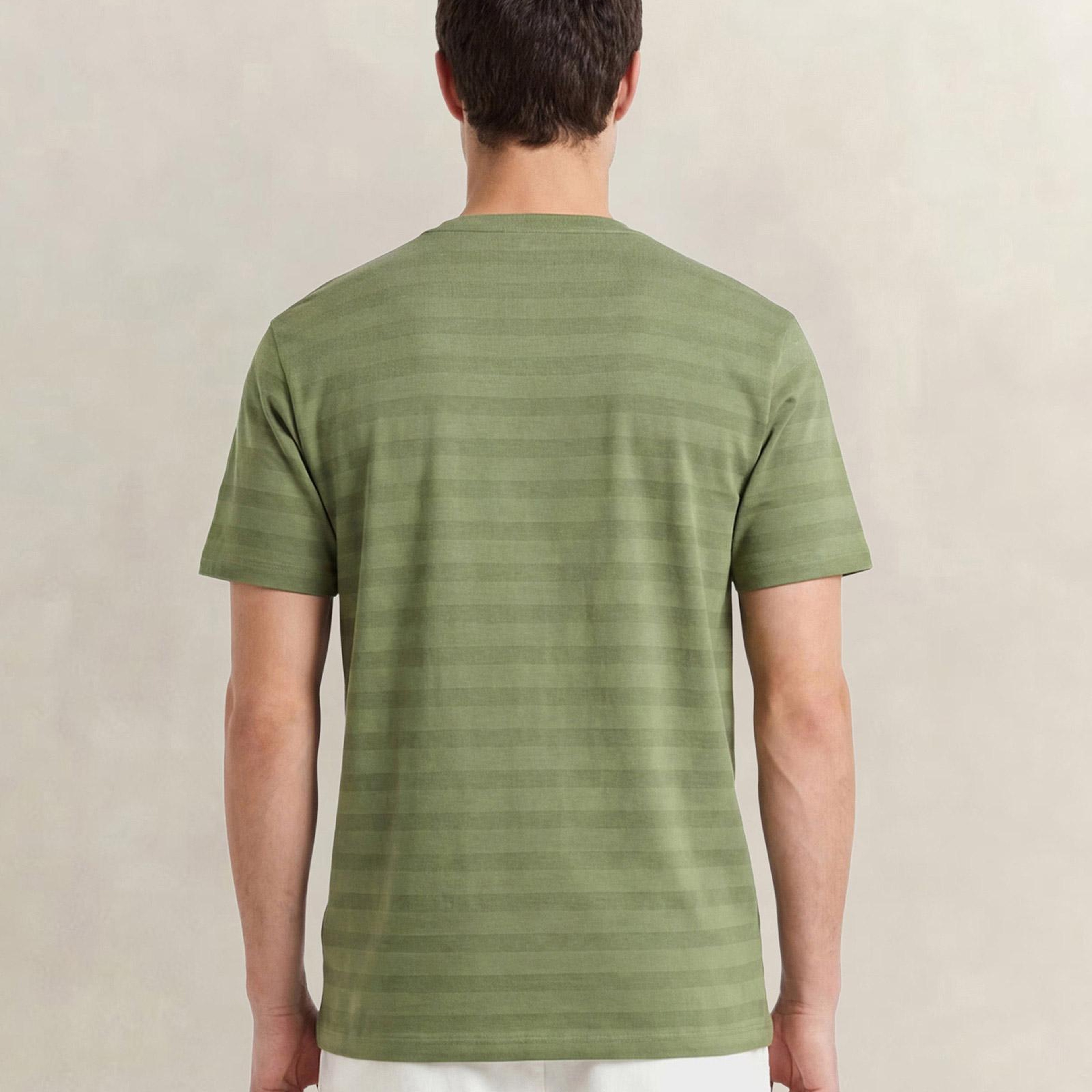 GANT Erkek Yeşil Bisiklet Yaka Regular Fit T-Shirt