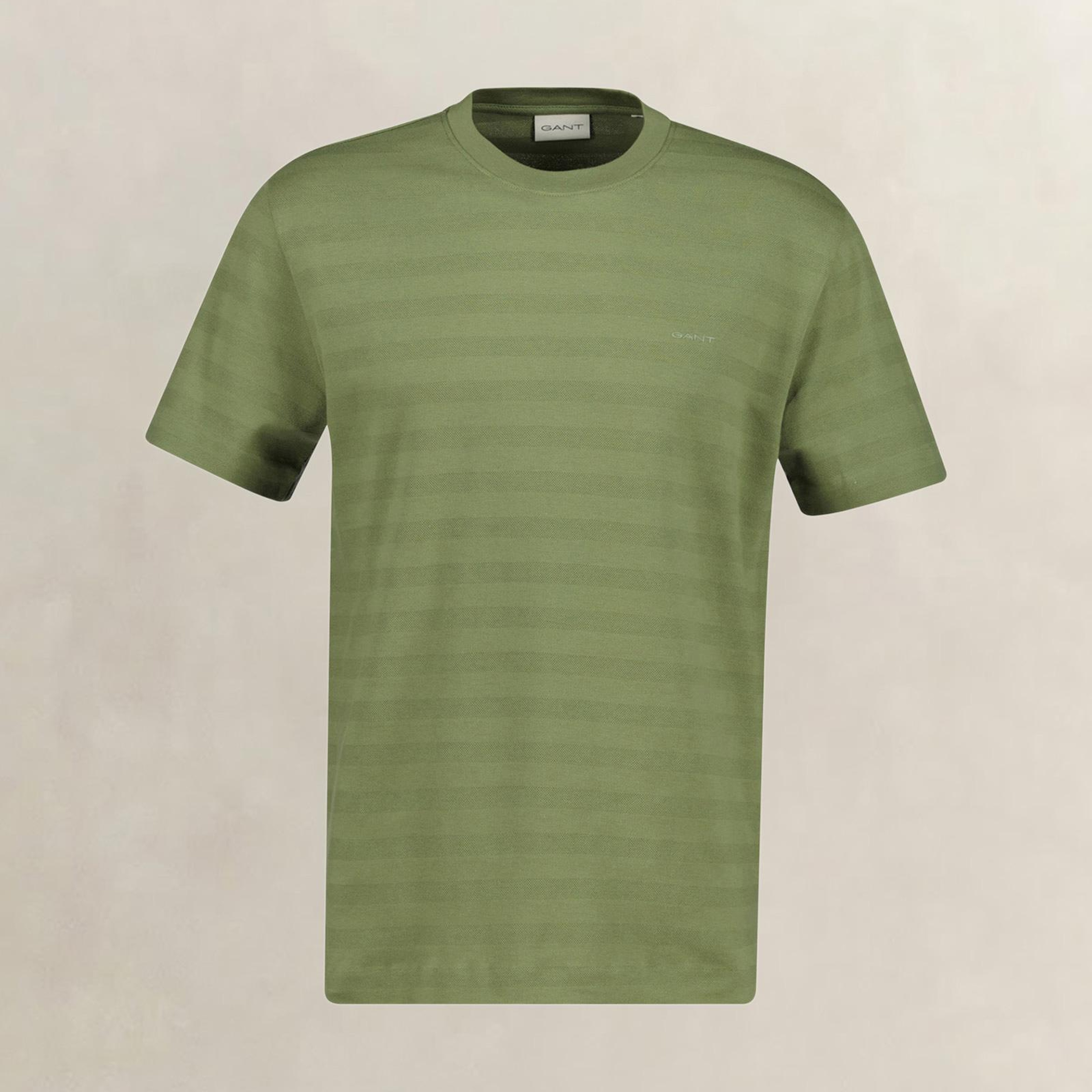 GANT Erkek Yeşil Bisiklet Yaka Regular Fit T-Shirt