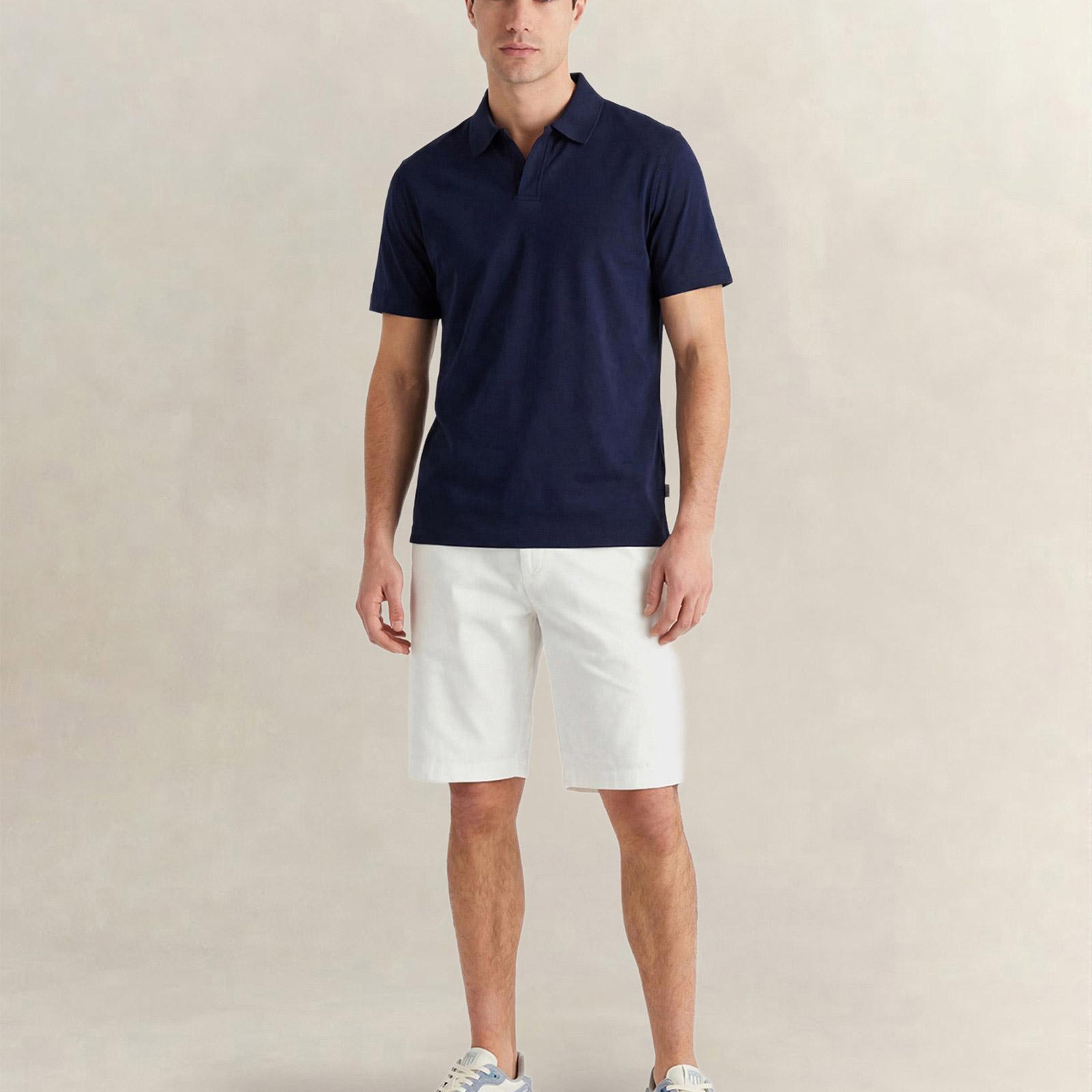 GANT Erkek Lacivert Regular Fit Polo Yaka T-Shirt