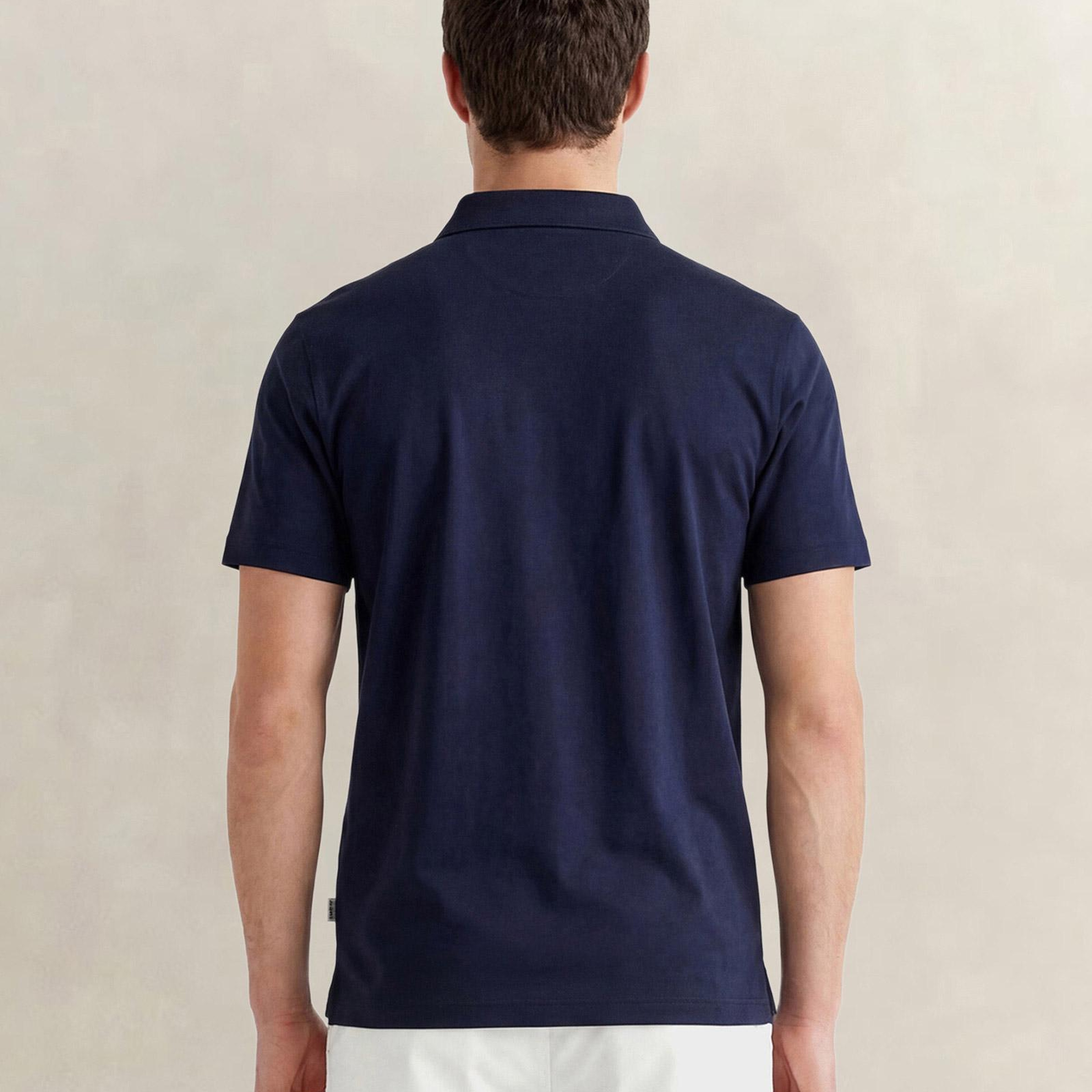 GANT Erkek Lacivert Regular Fit Polo Yaka T-Shirt
