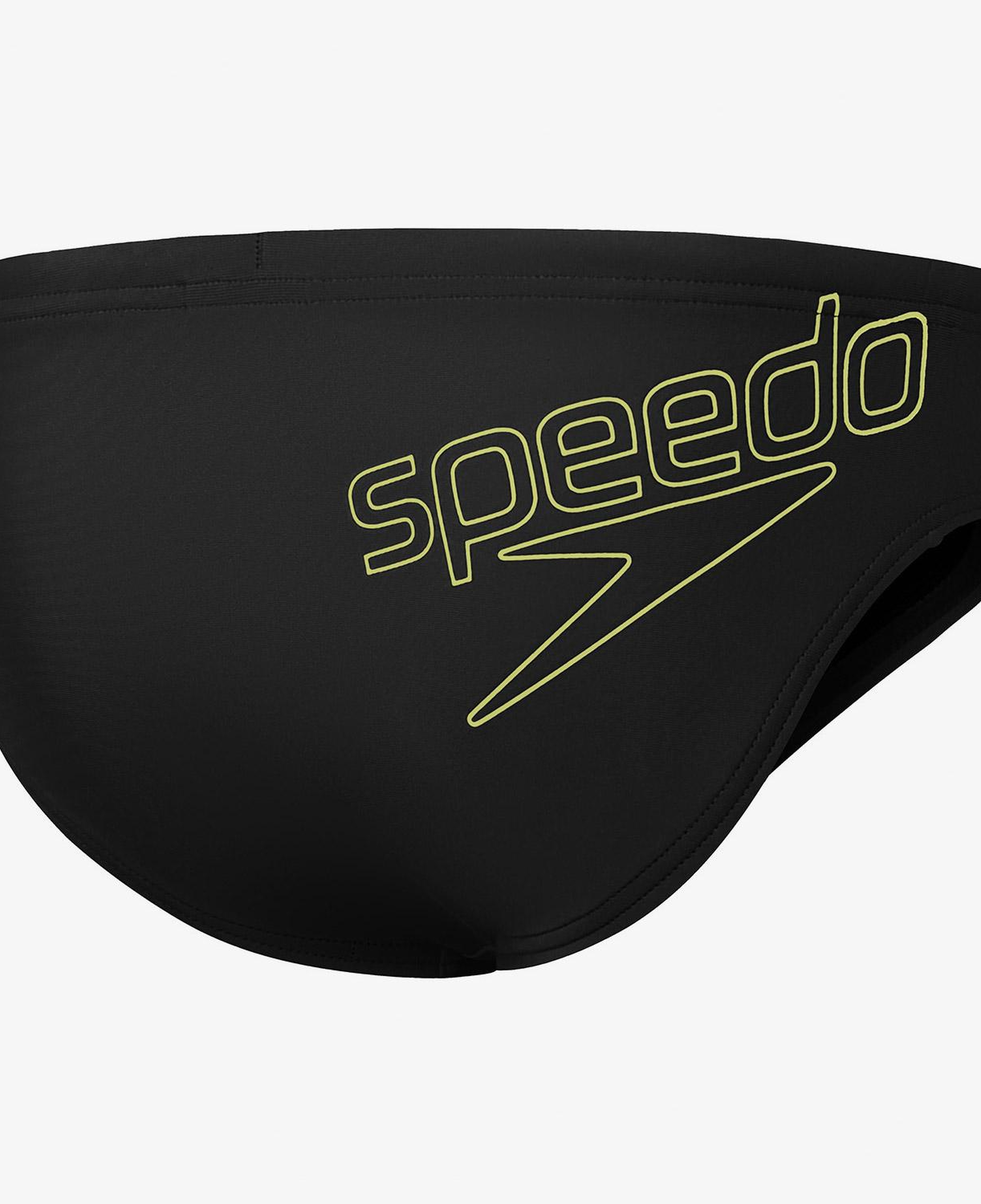 Speedo Logo 6.5 cm Çocuk Siyah Slip Mayo