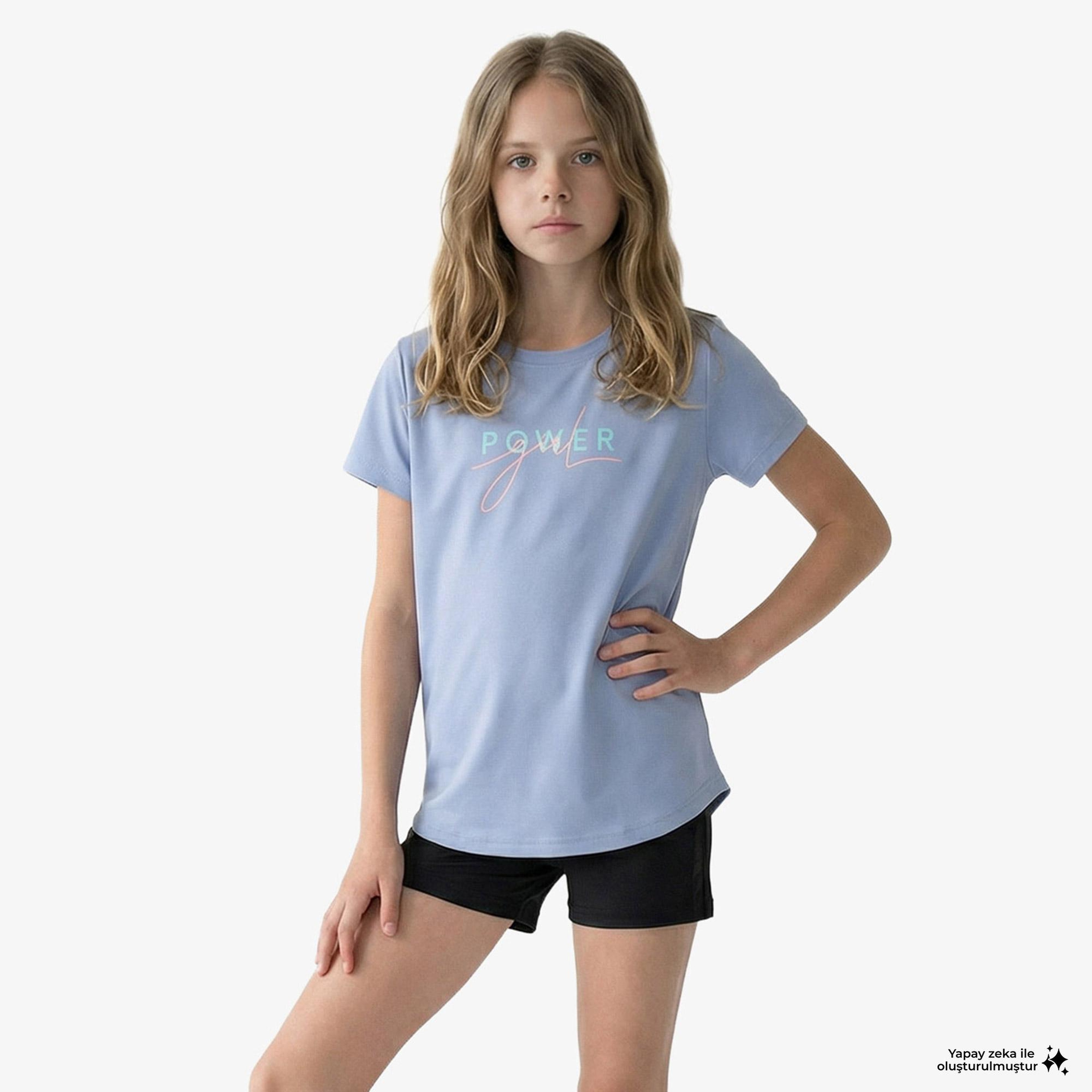 Energetics Cecib Çocuk Mavi Günlük T-Shirt