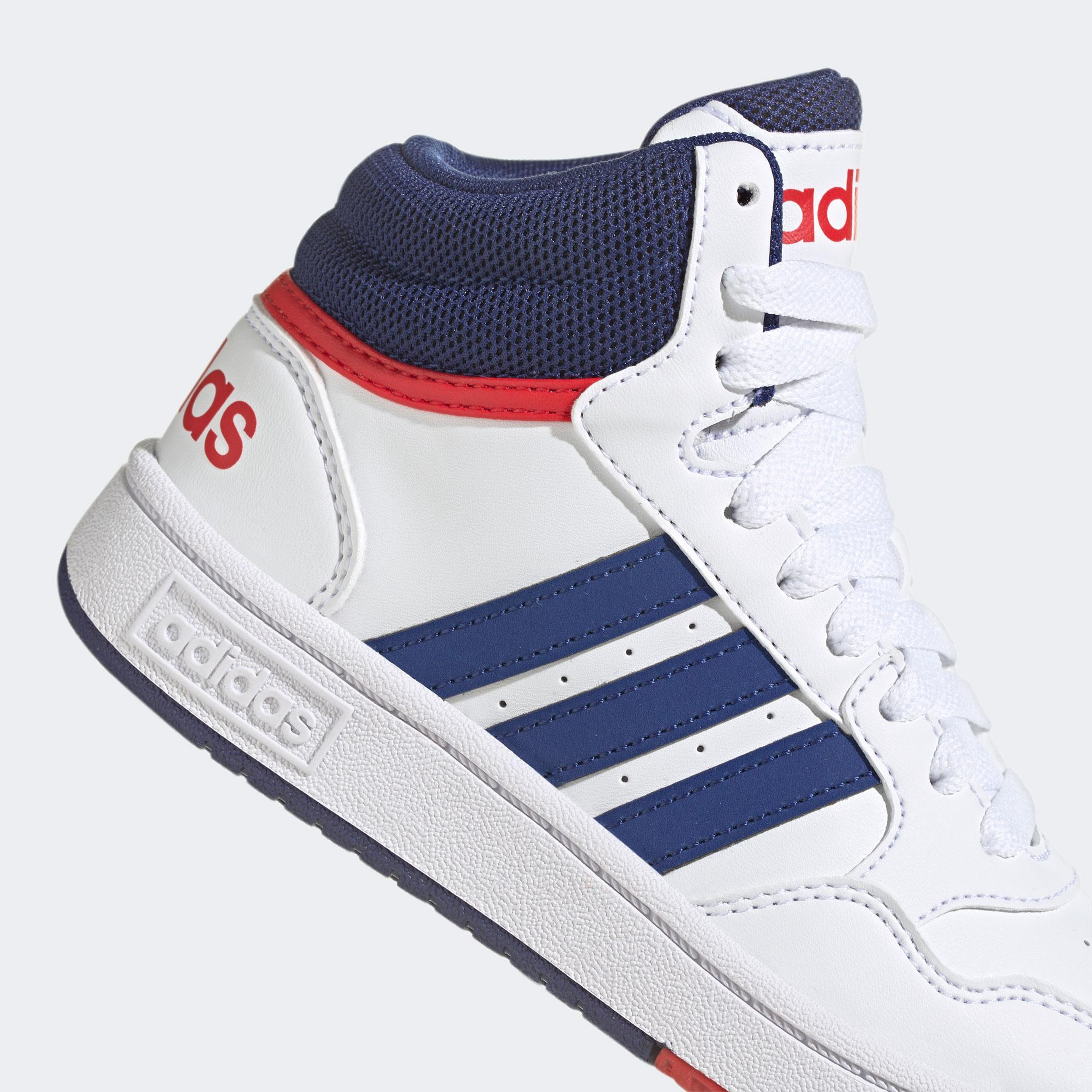 adidas Hoops Mid Çocuk Beyaz Günlük Spor Ayakkabı