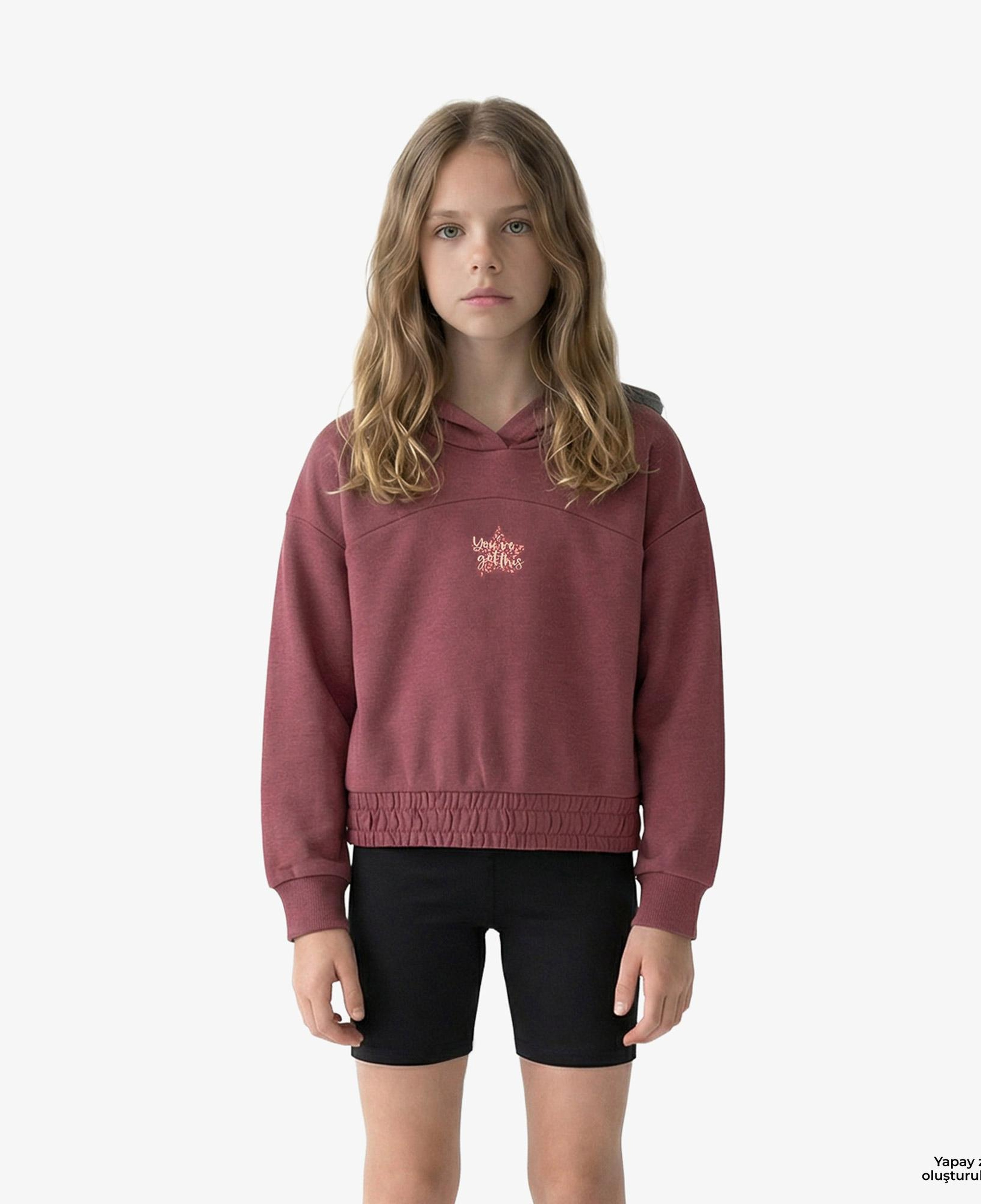 Energetics Full-Zipped Çocuk Kırmızı Günlük Sweatshirt