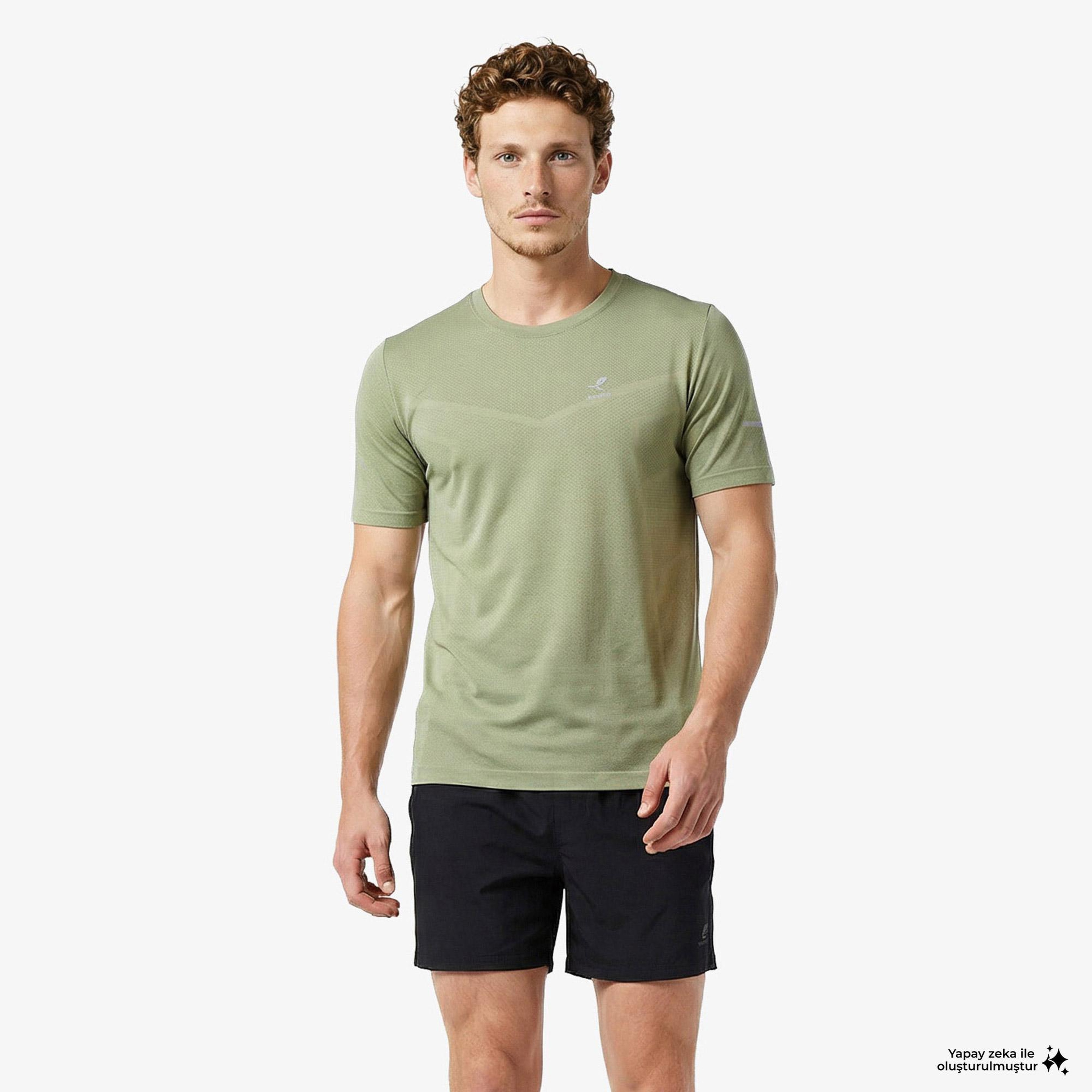 Energetics Tayeb Erkek Yeşil Antrenman T-Shirt