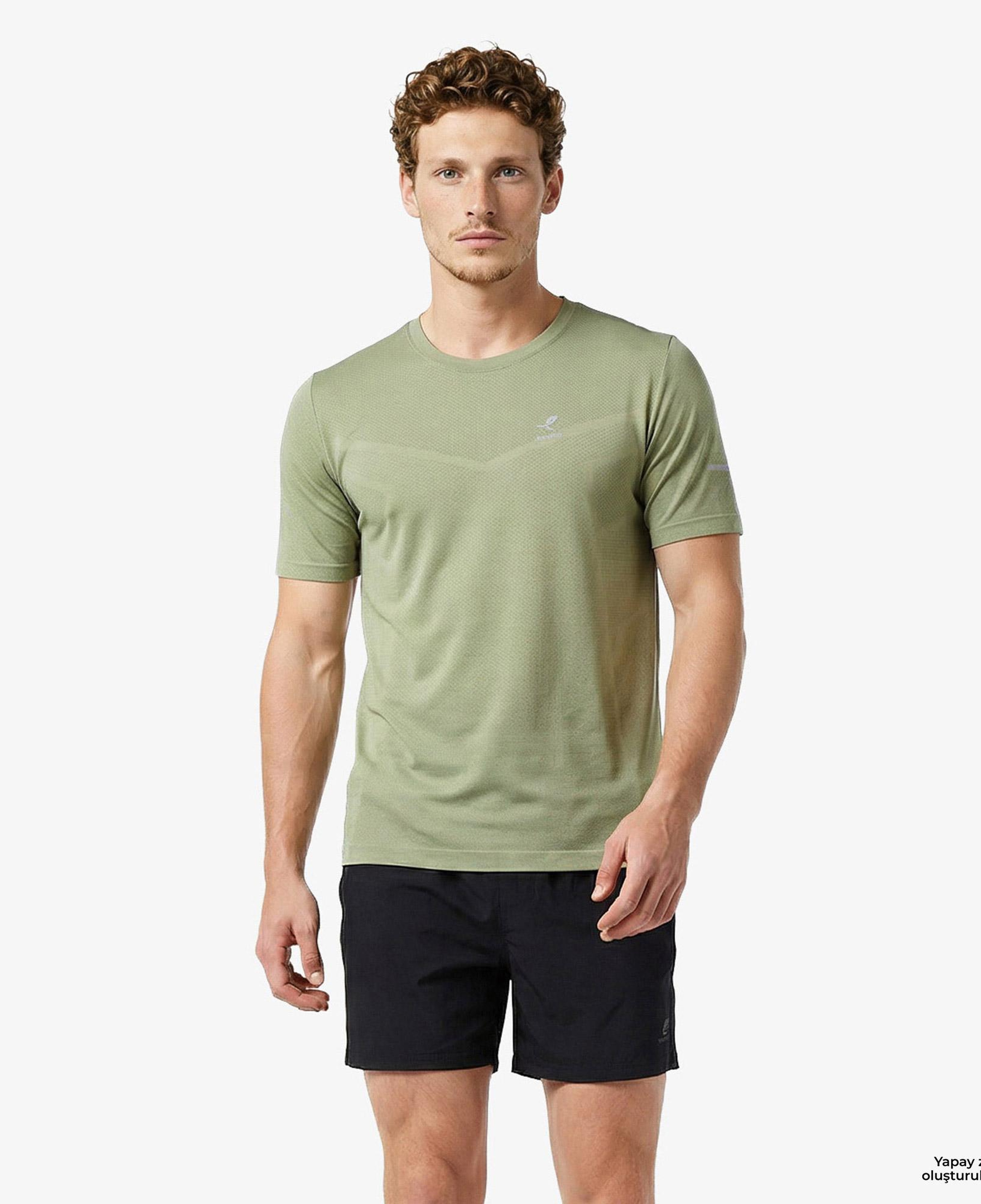 Energetics Tayeb Erkek Yeşil Antrenman T-Shirt