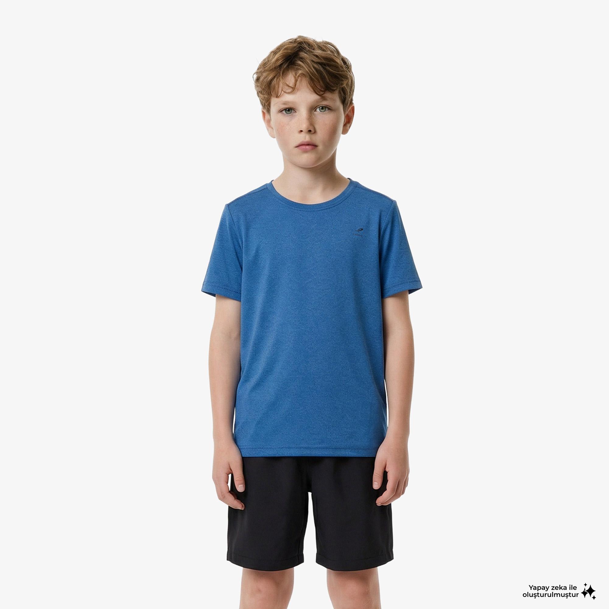 Energetics Tibo B Çocuk Mavi Antrenman T-Shirt