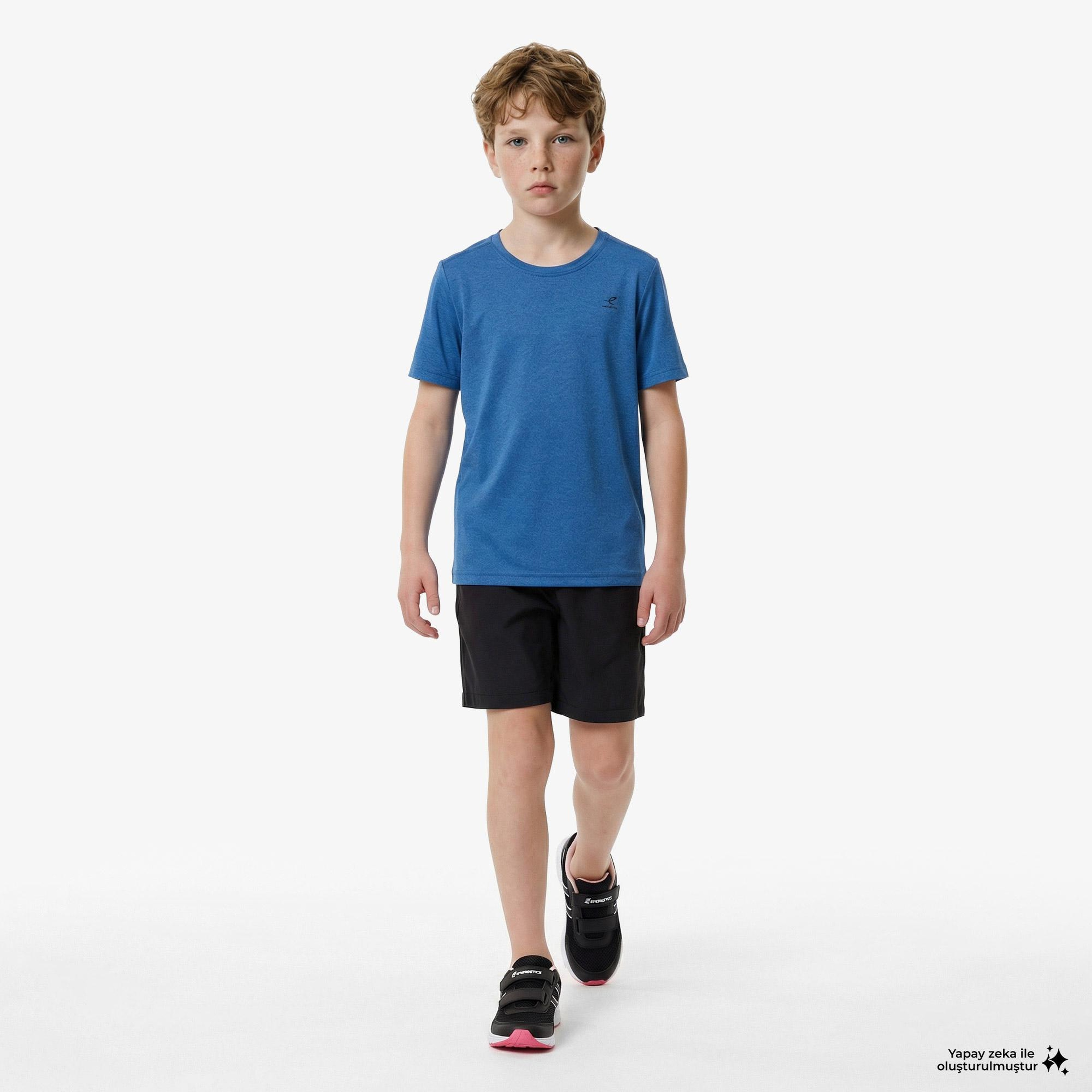 Energetics Tibo B Çocuk Mavi Antrenman T-Shirt