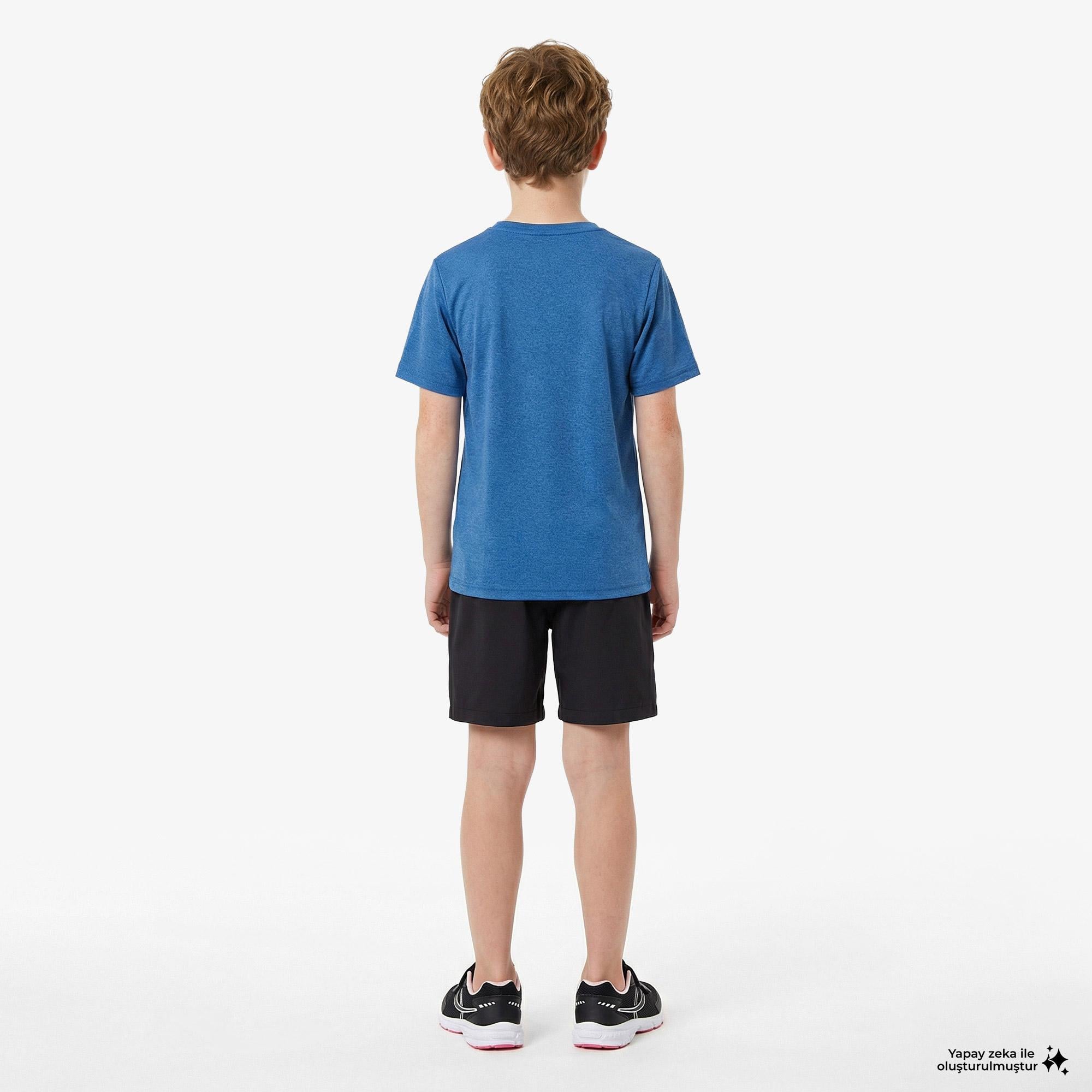 Energetics Tibo B Çocuk Mavi Antrenman T-Shirt