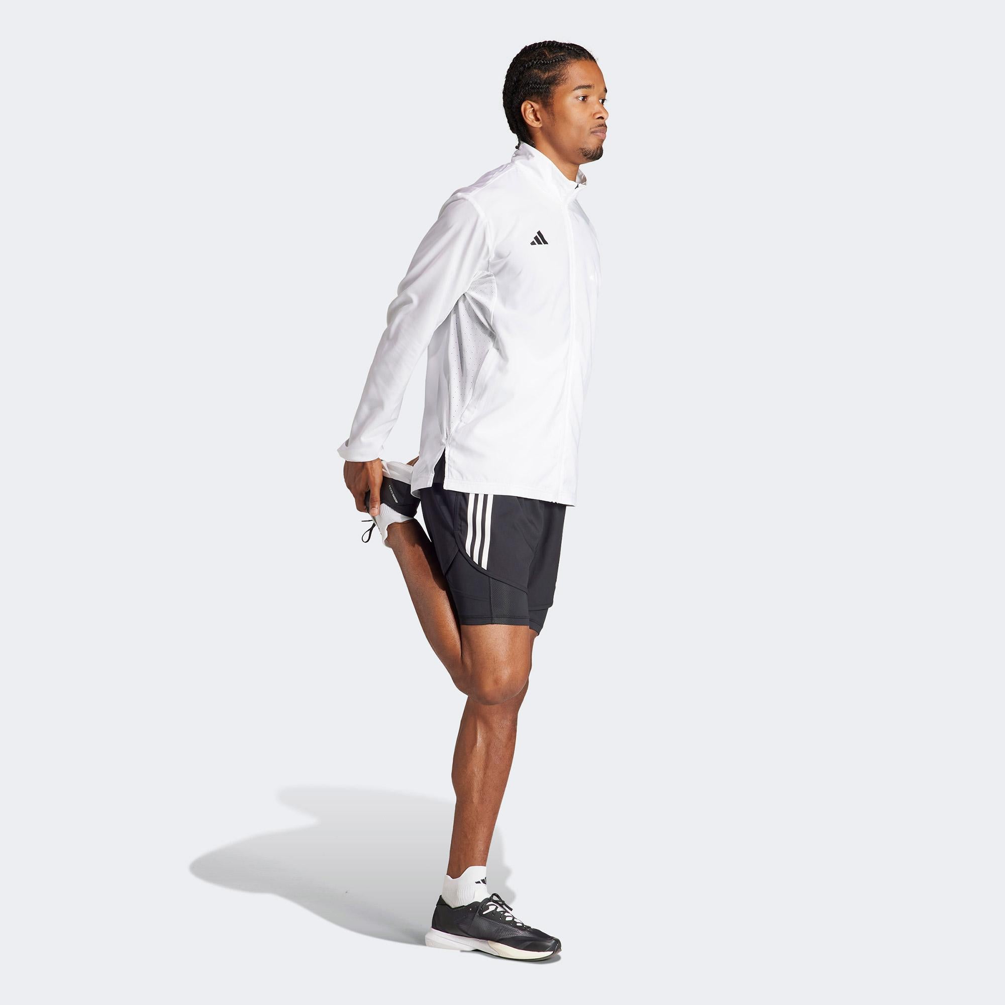 adidas Adizero Essentials Erkek Beyaz Koşu Rüzgarlık