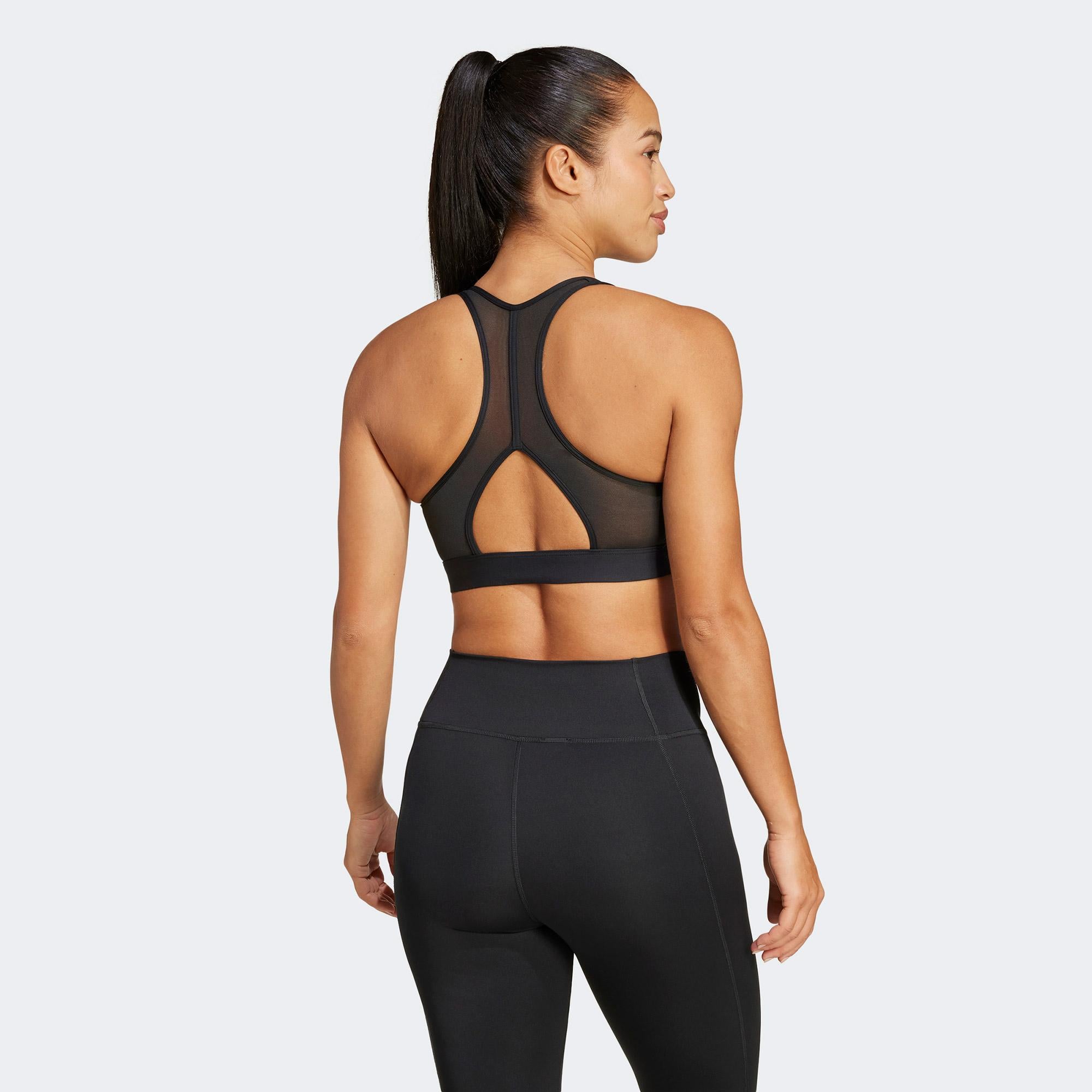 adidas Powerreact Graphic Kadın Siyah Antrenman Bra