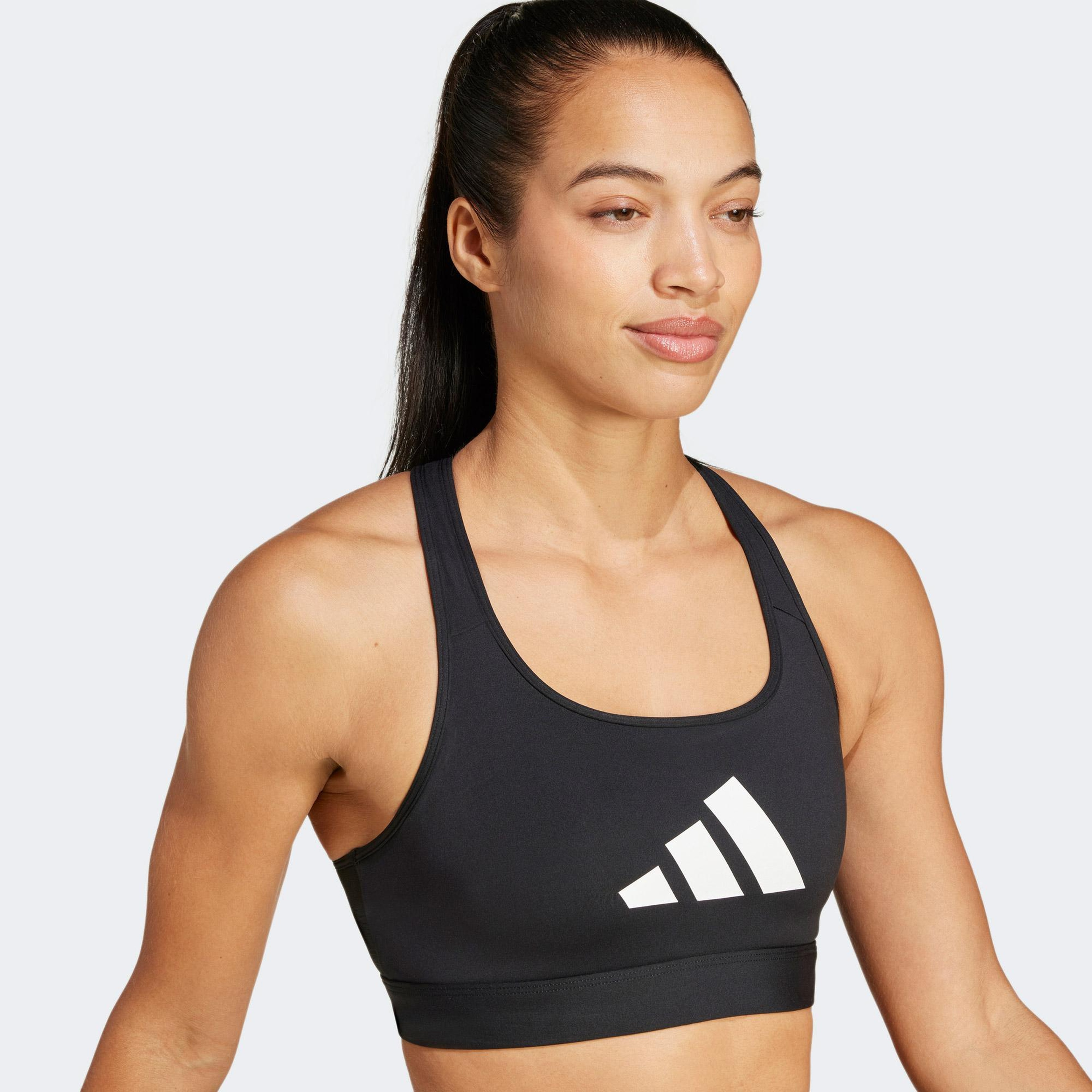 adidas Powerreact Graphic Kadın Siyah Antrenman Bra