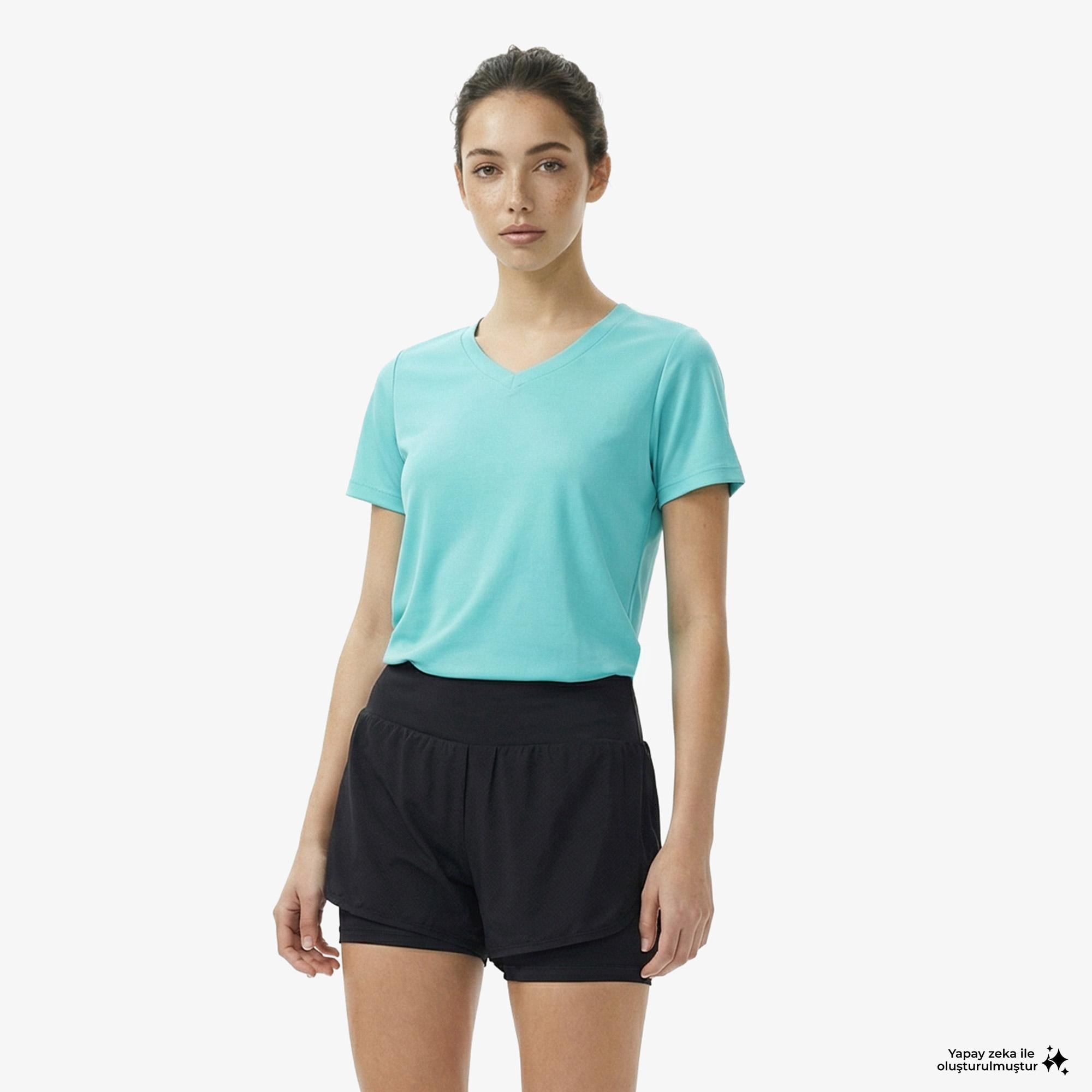 Energetics Ganja Ss Kadın Yeşil Antrenman T-Shirt