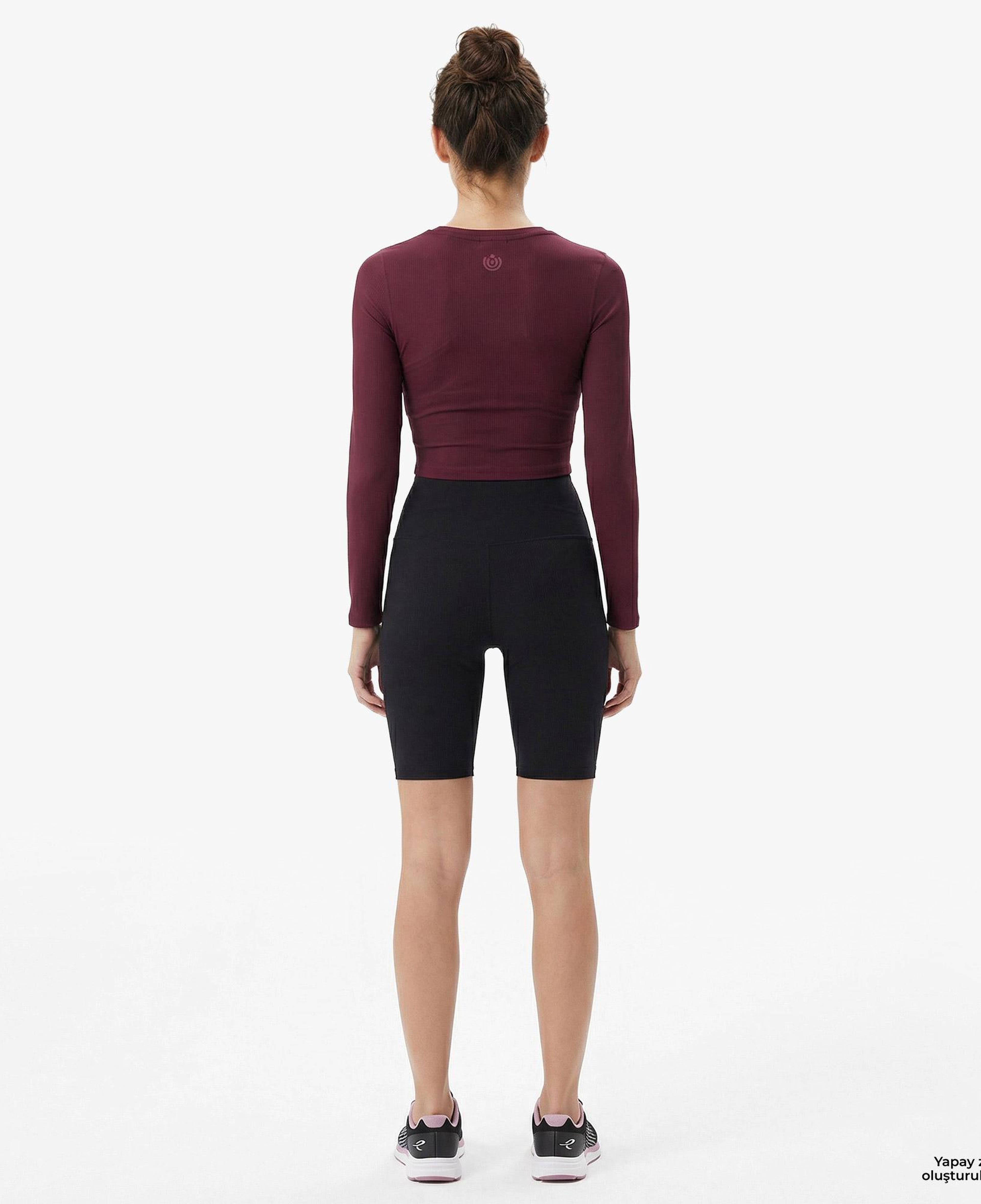 Energetics Olene LS Kadın Bordo Antrenman T-Shirt
