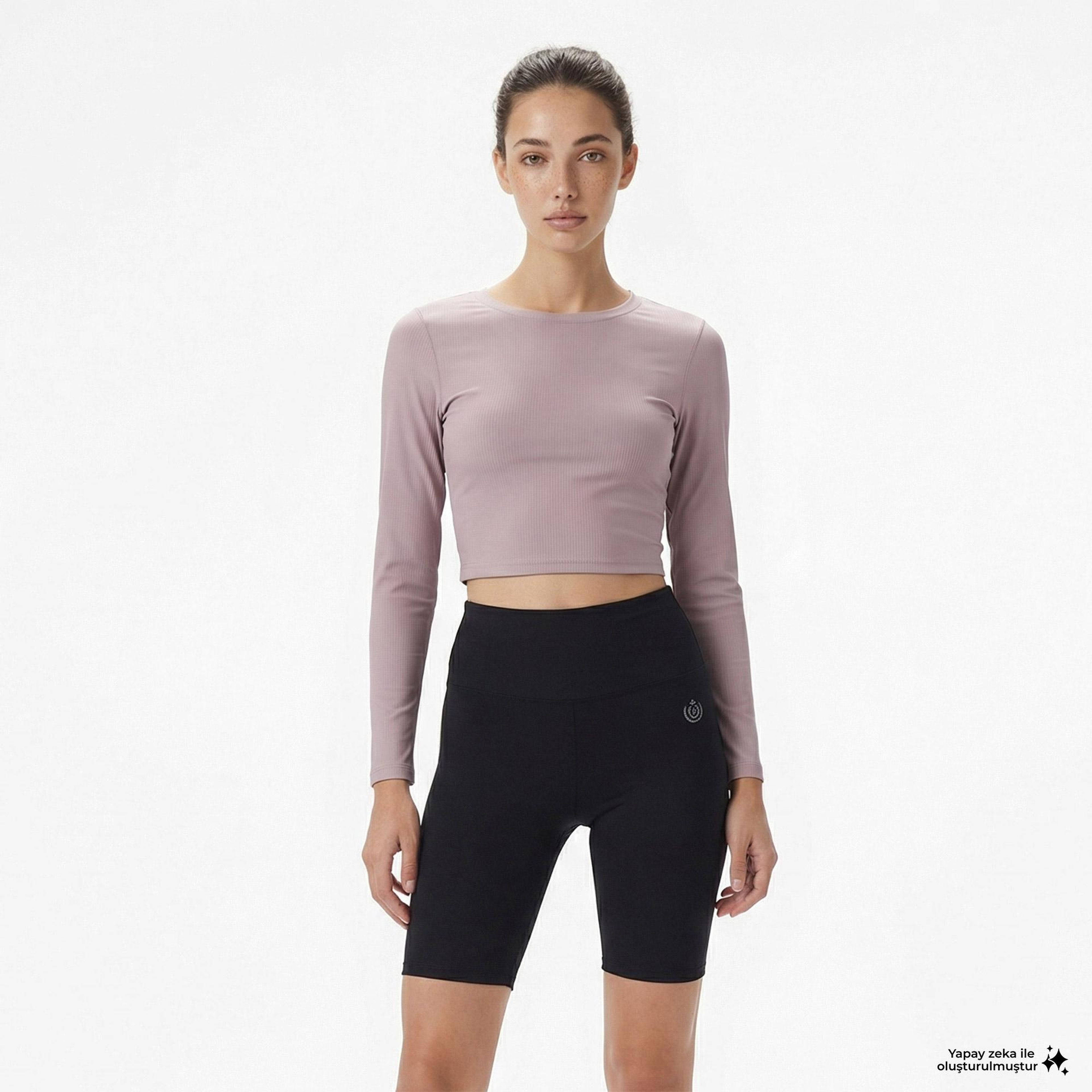 Energetics Olene LS Kadın Mor Antrenman T-Shirt