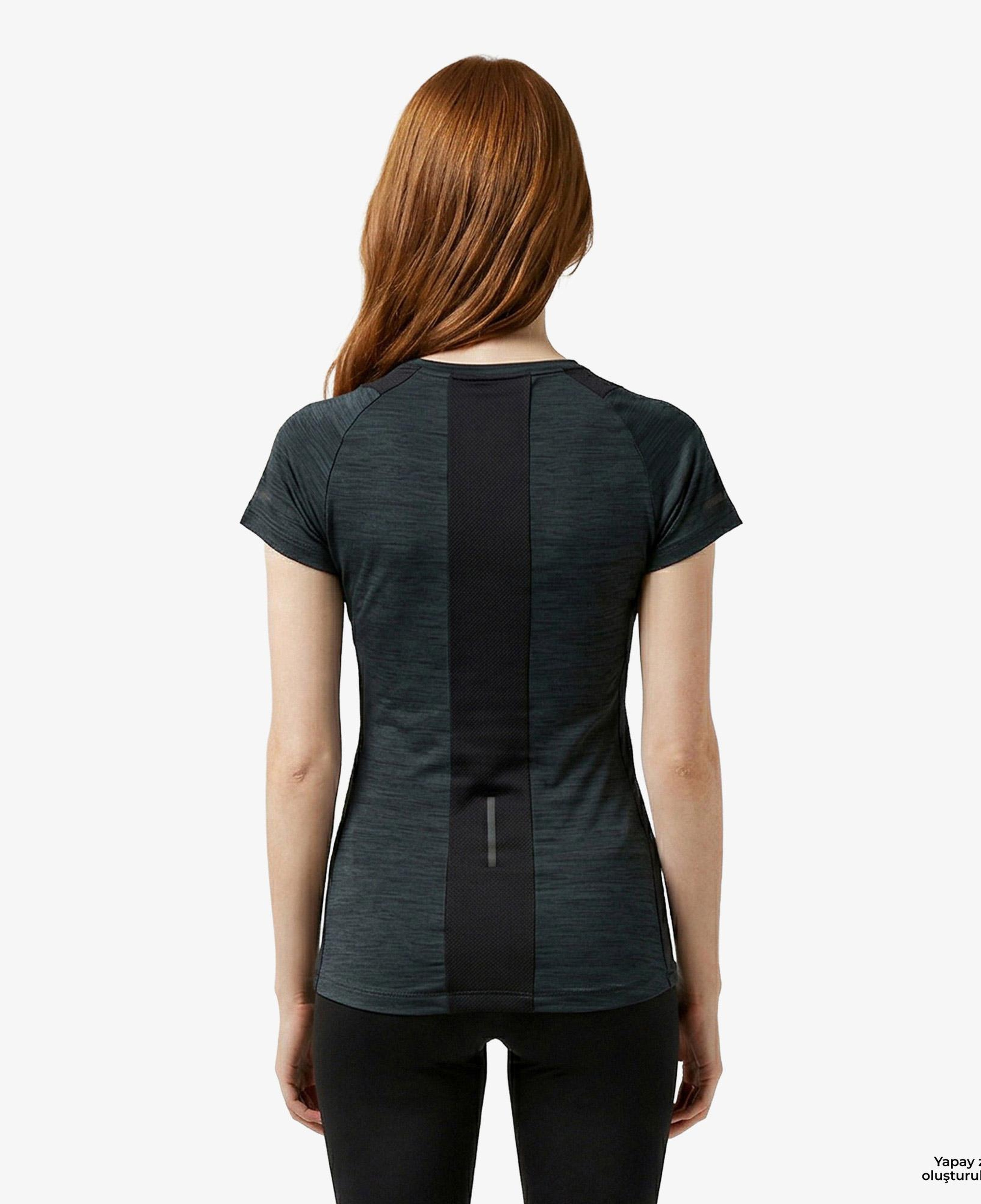 Energetics Evii SS Kadın Siyah Koşu T-Shirt