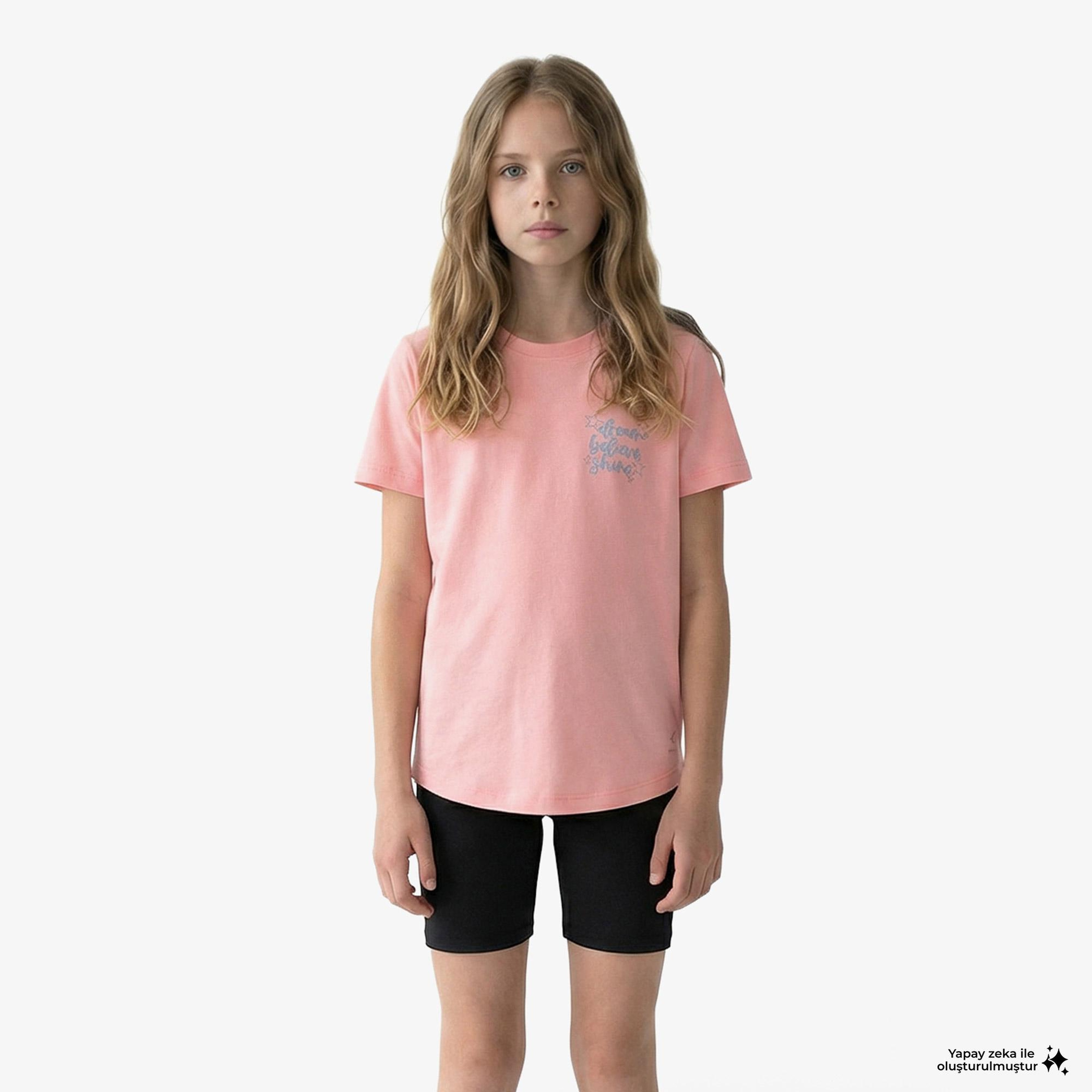 Energetics Garianne IX G Çocuk Pembe Günlük T-Shirt