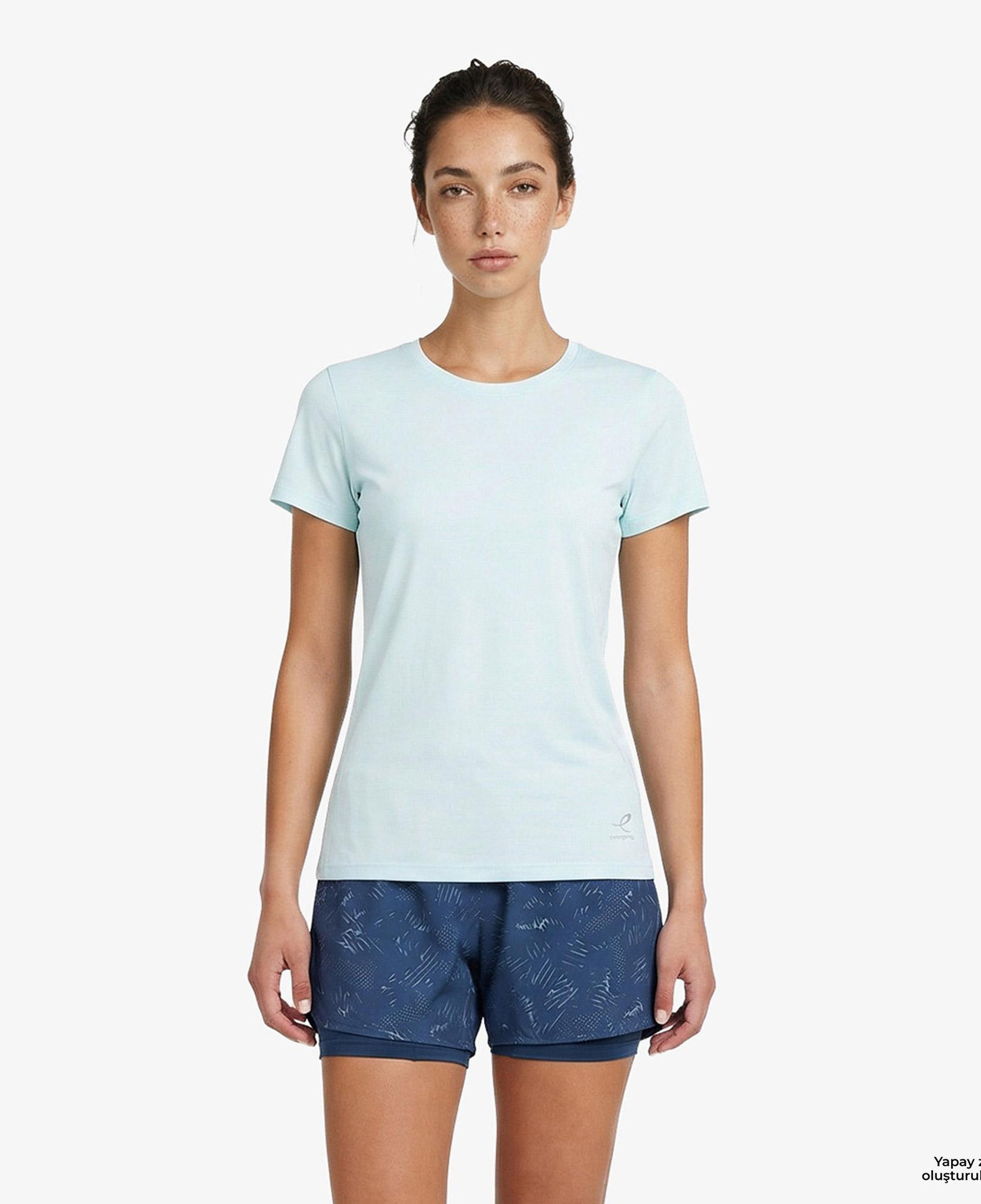 Energetics Maiva Iv Ss Kadın Mavi Koşu T-Shirt