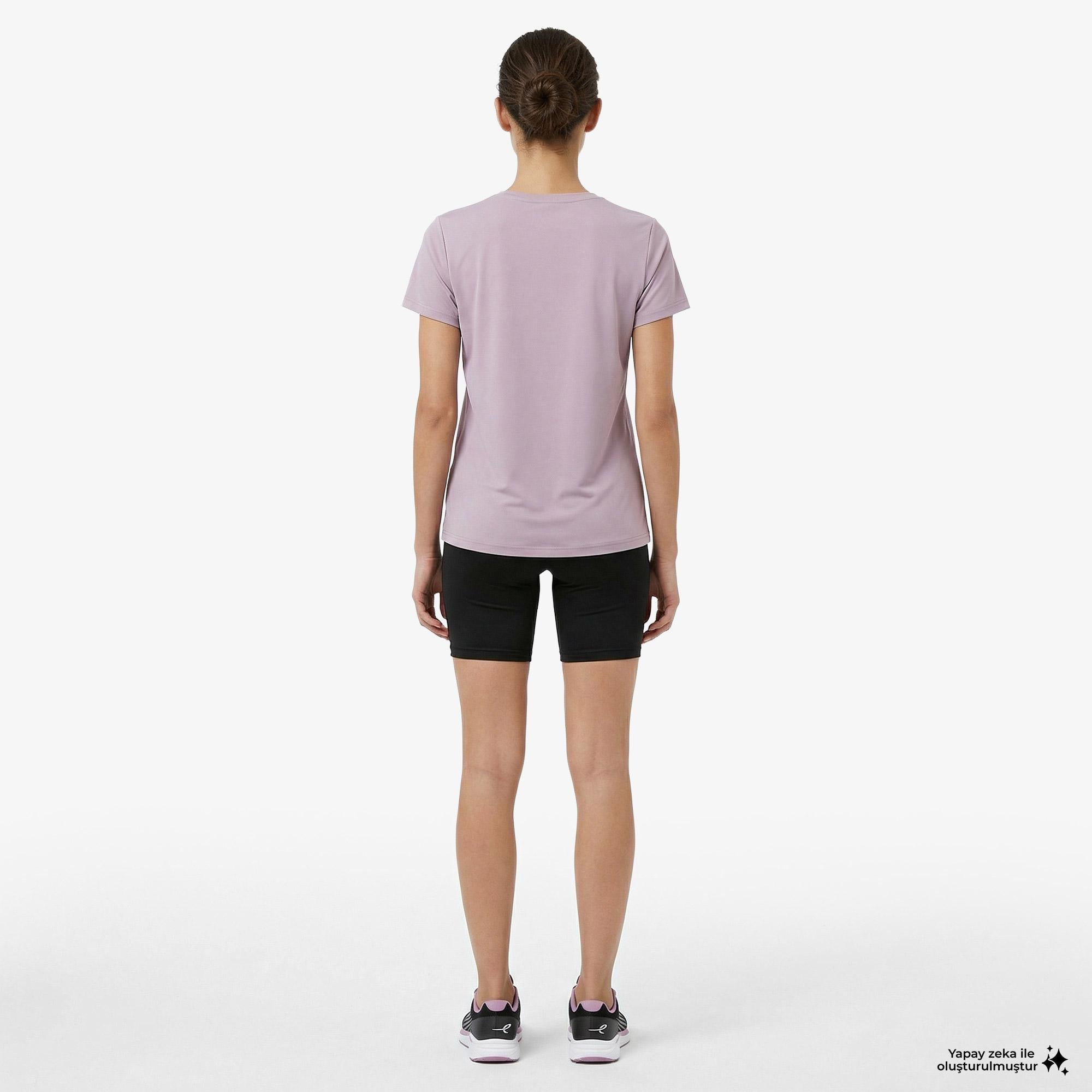Energetics Gianna Ss Kadın Mor Antrenman T-Shirt