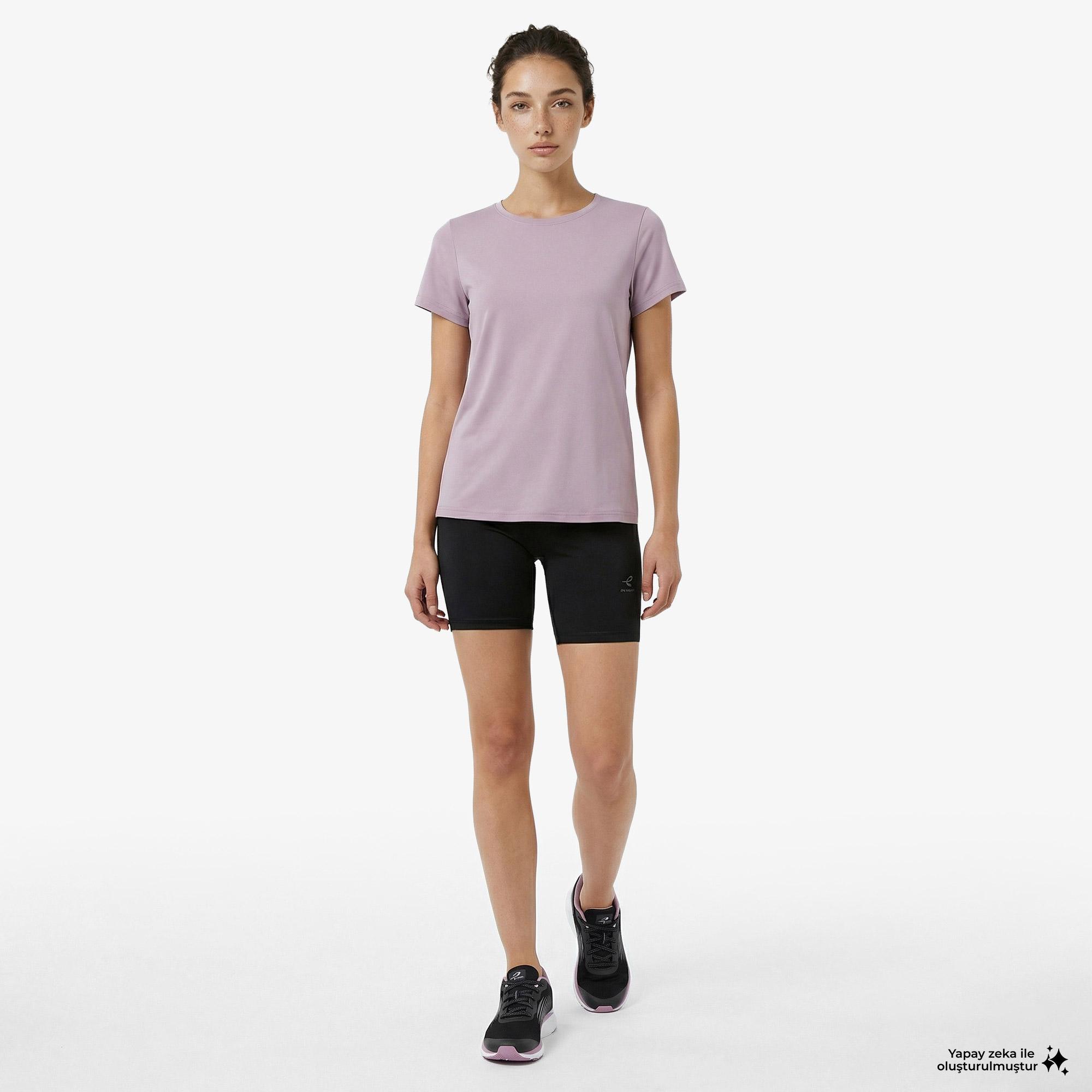 Energetics Gianna Ss Kadın Mor Antrenman T-Shirt