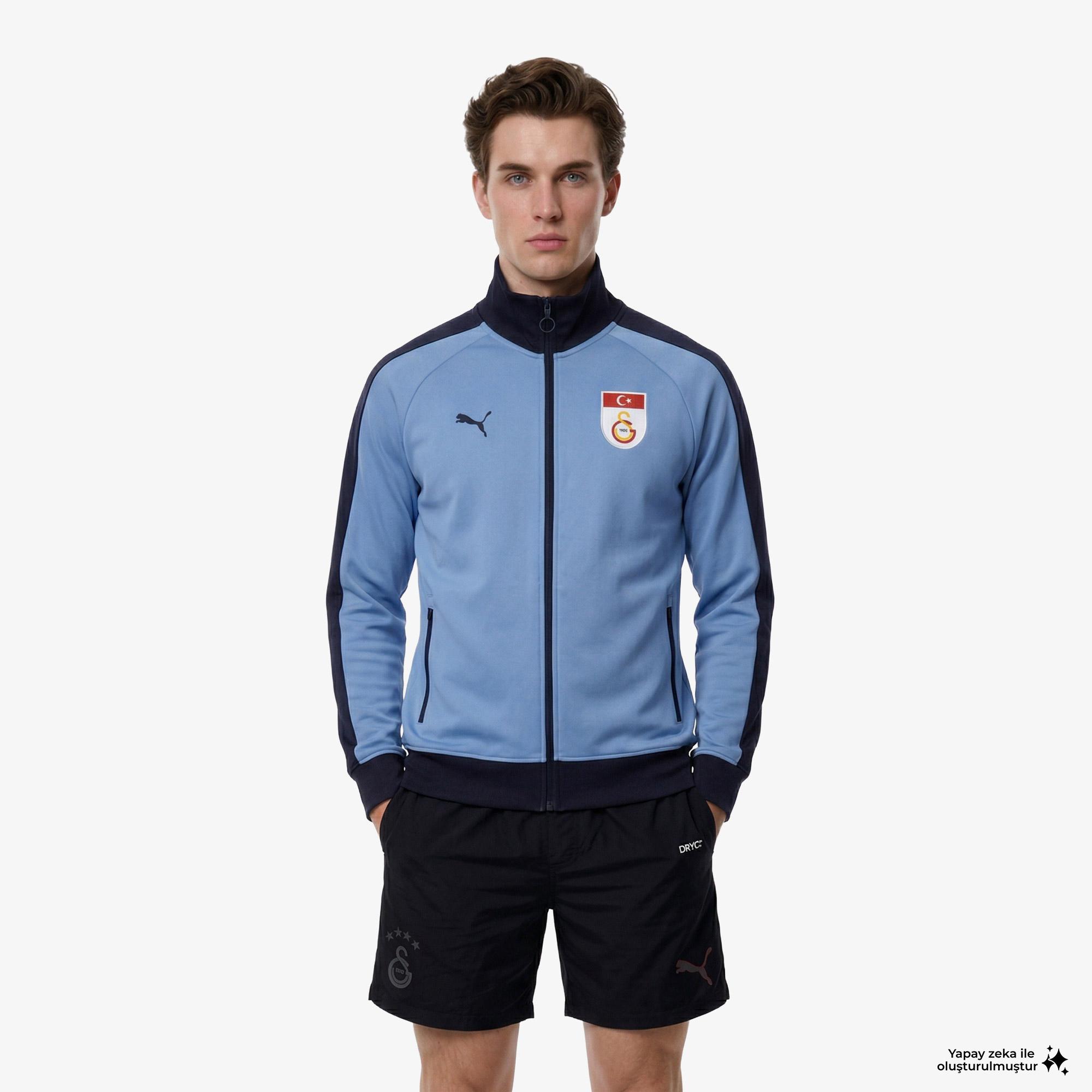 Puma Galatasaray S.K Retro Erkek Mavi Eşofman Üstü