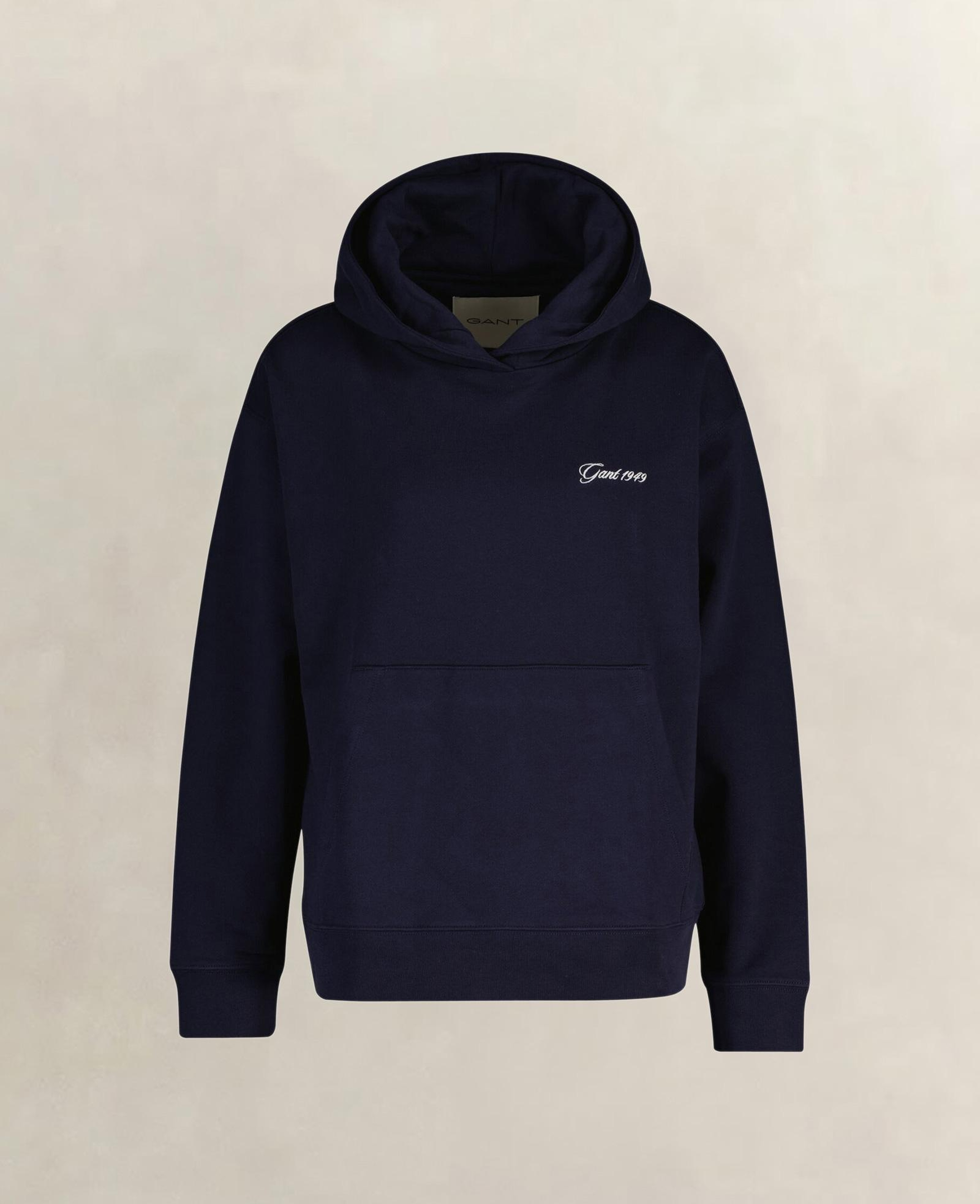 GANT Kadın Lacivert Regular Fit Kapüşonlu Sweatshirt