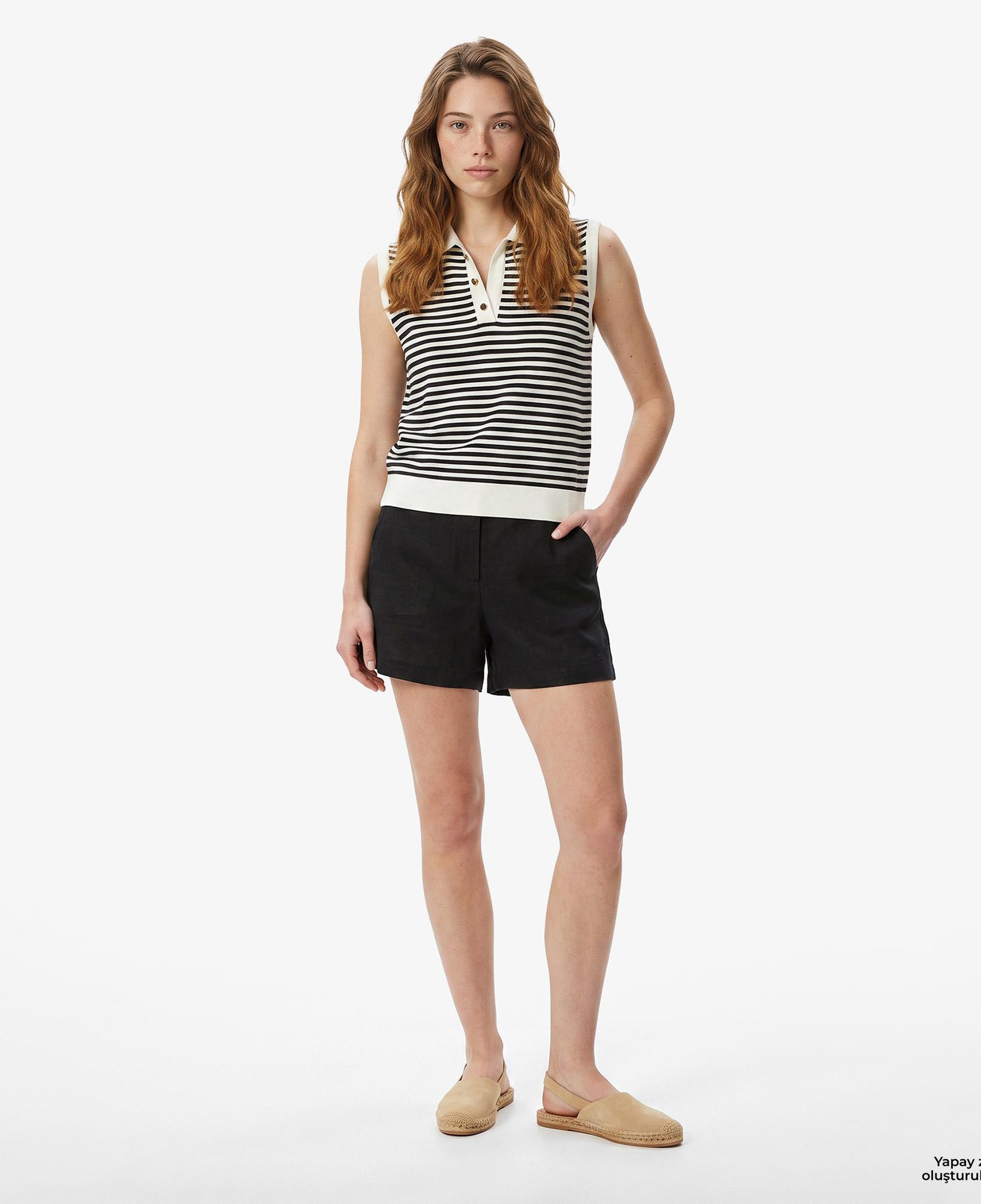 Nautica Kadın Siyah Regular Fit Şort