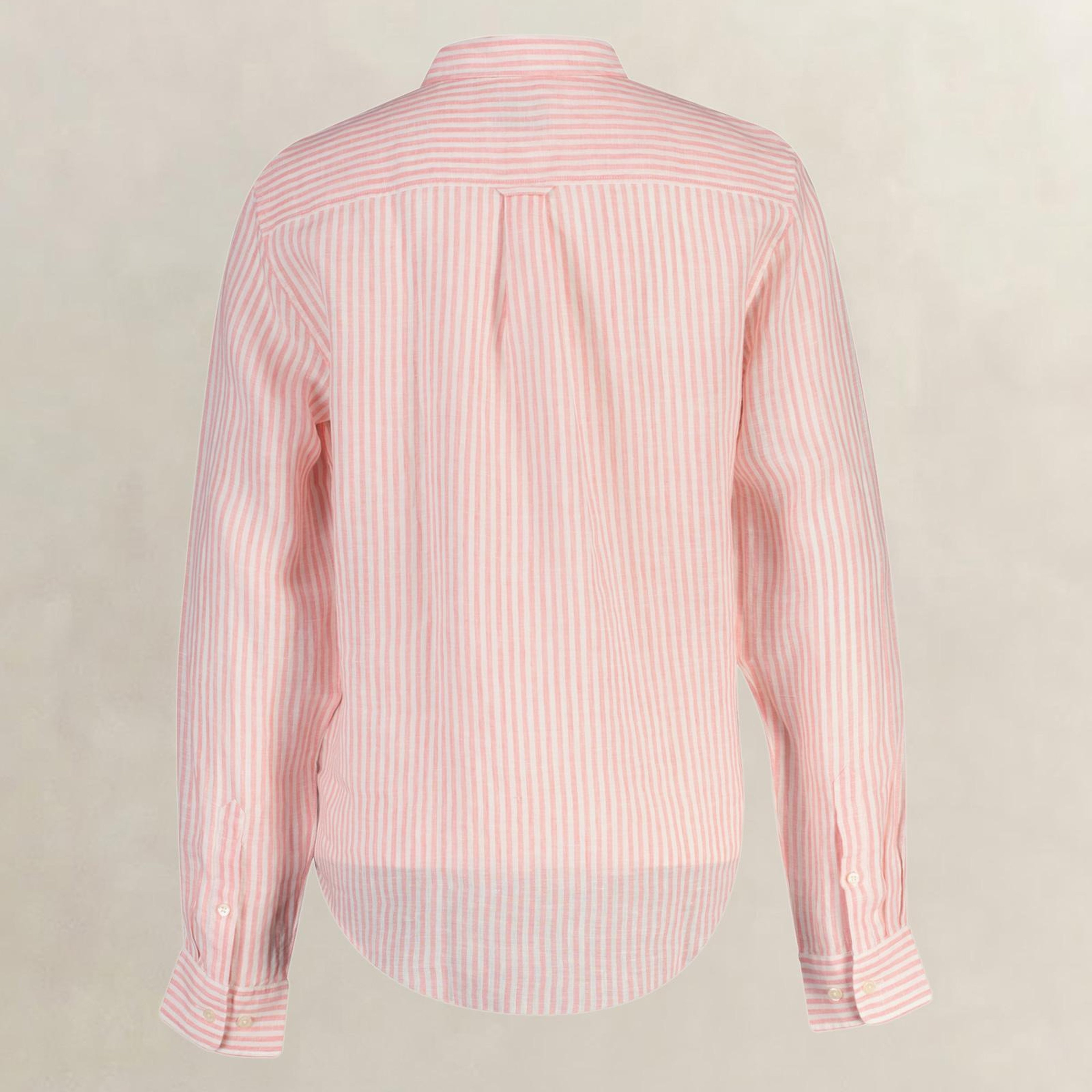 GANT Kadın Pembe Regular Fit Çizgili Gömlek
