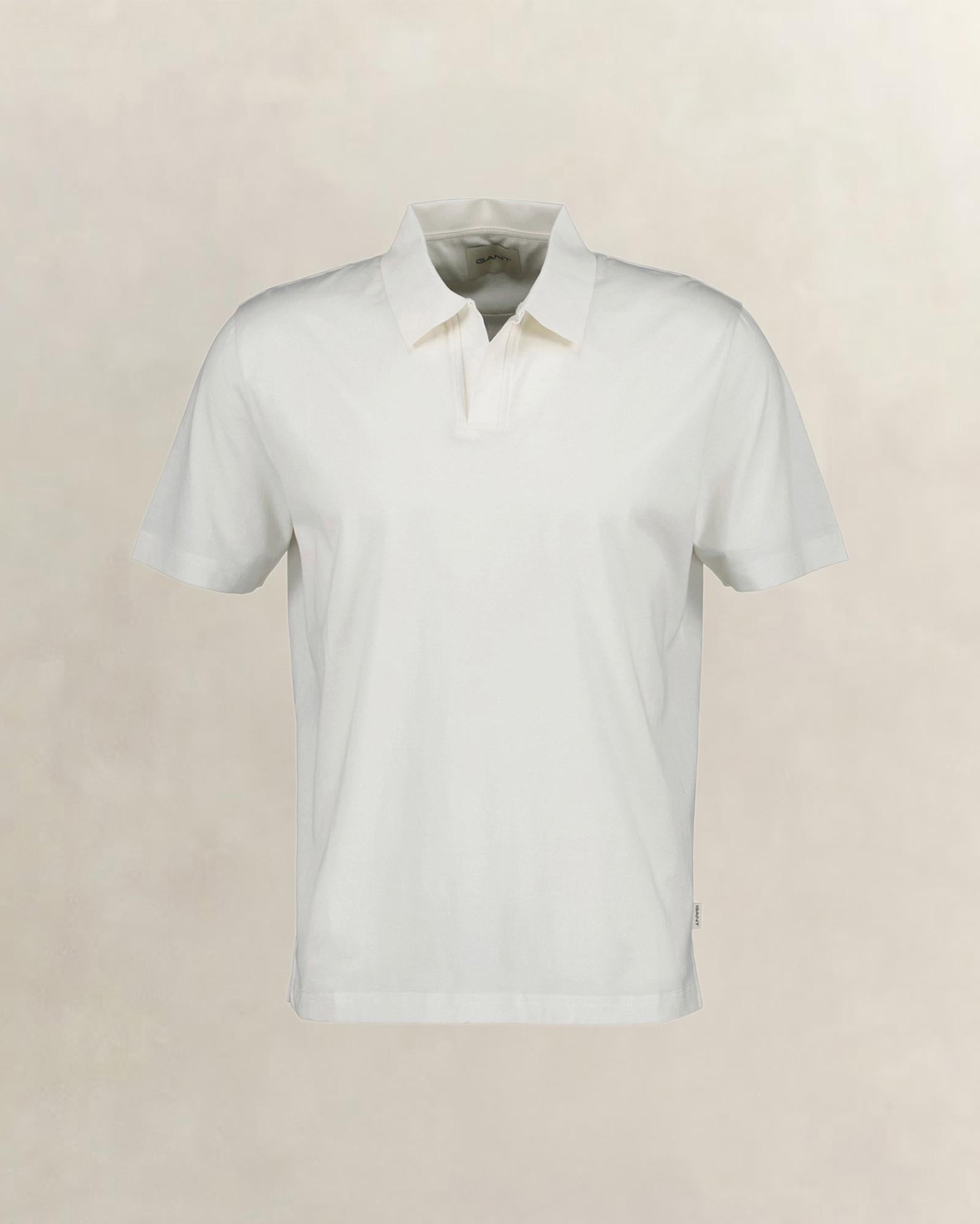 GANT Erkek Beyaz Regular Fit Polo Yaka T-Shirt
