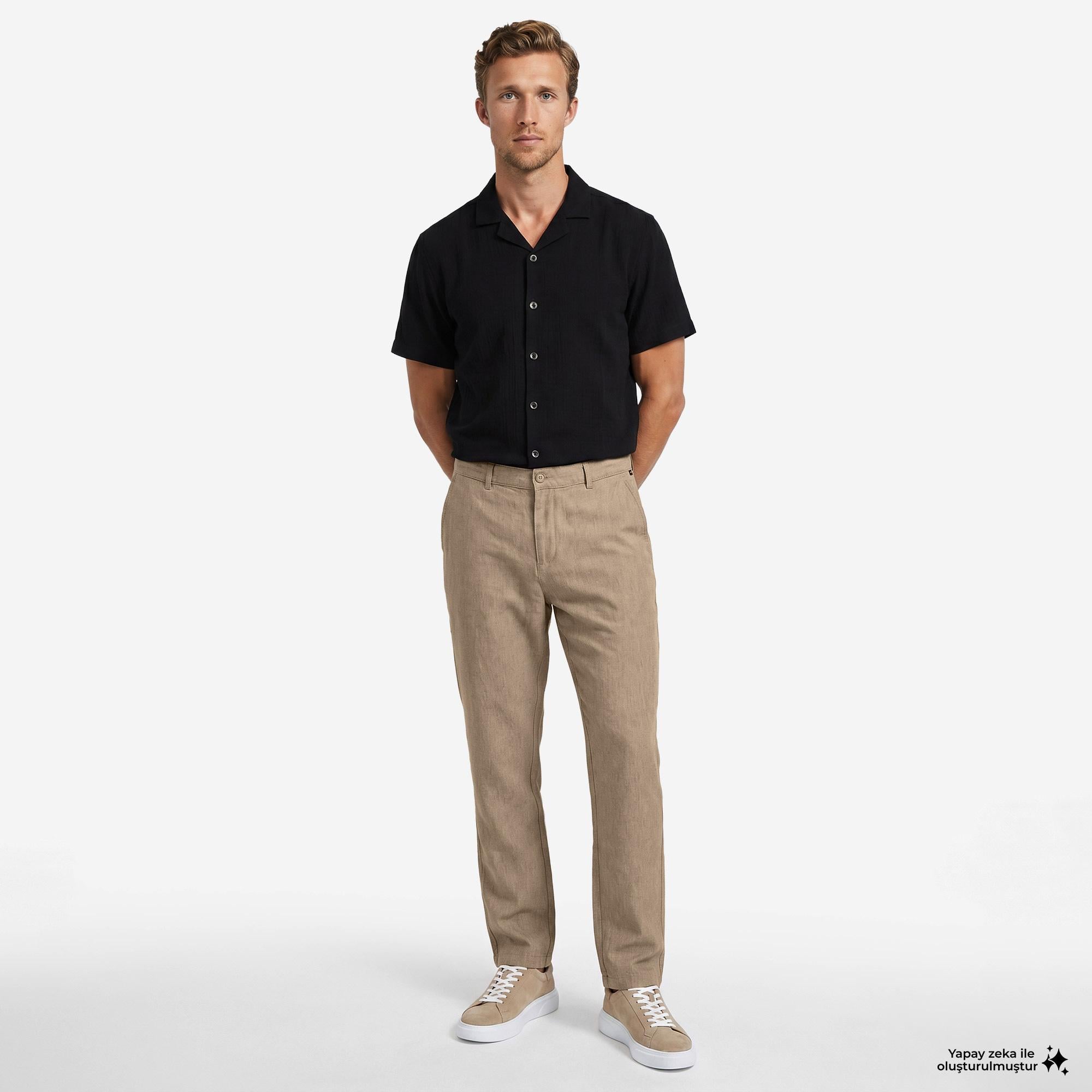 Nautica Erkek Kahverengi Regular Fit Pantolon